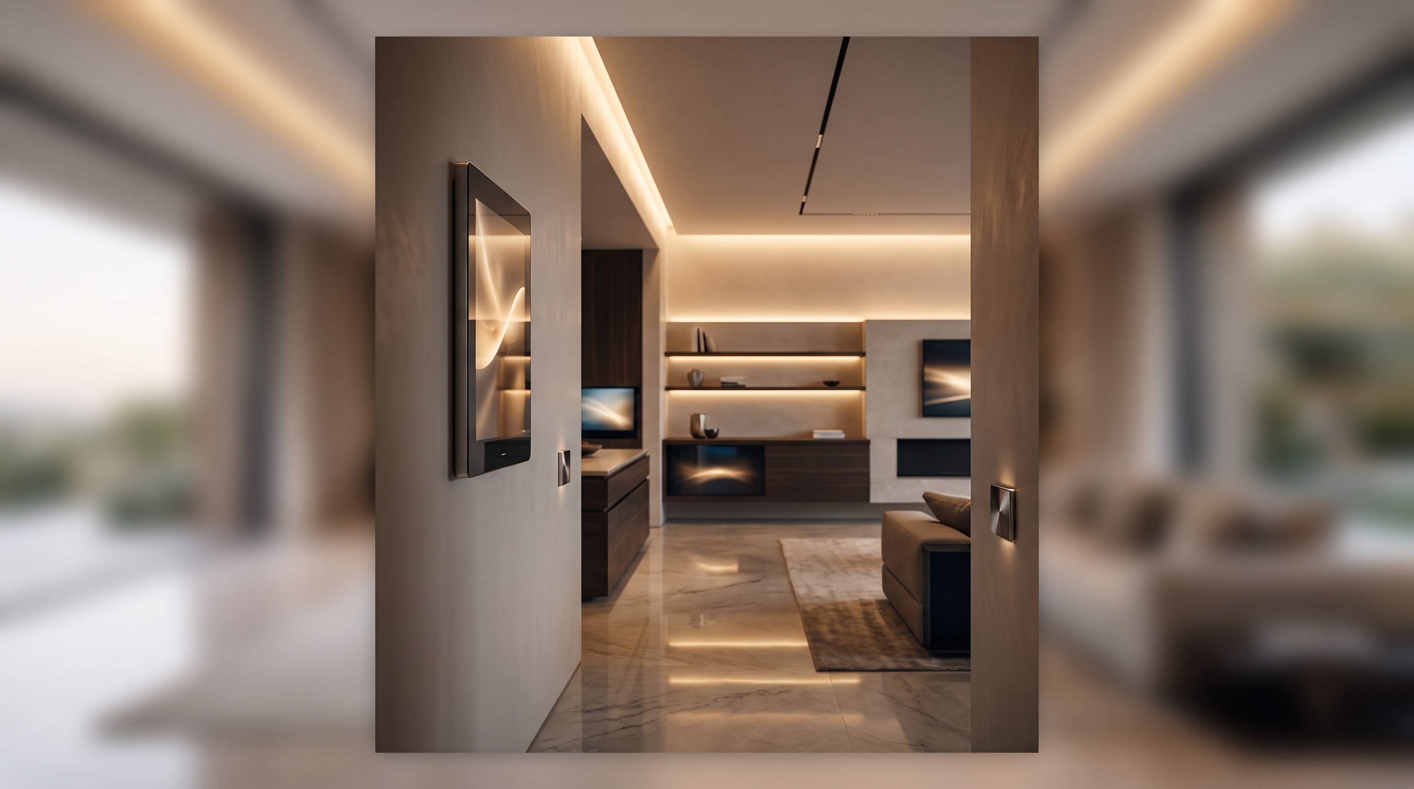 Cover illustration for “Technology and Smart Home Features in Luxury Rentals”