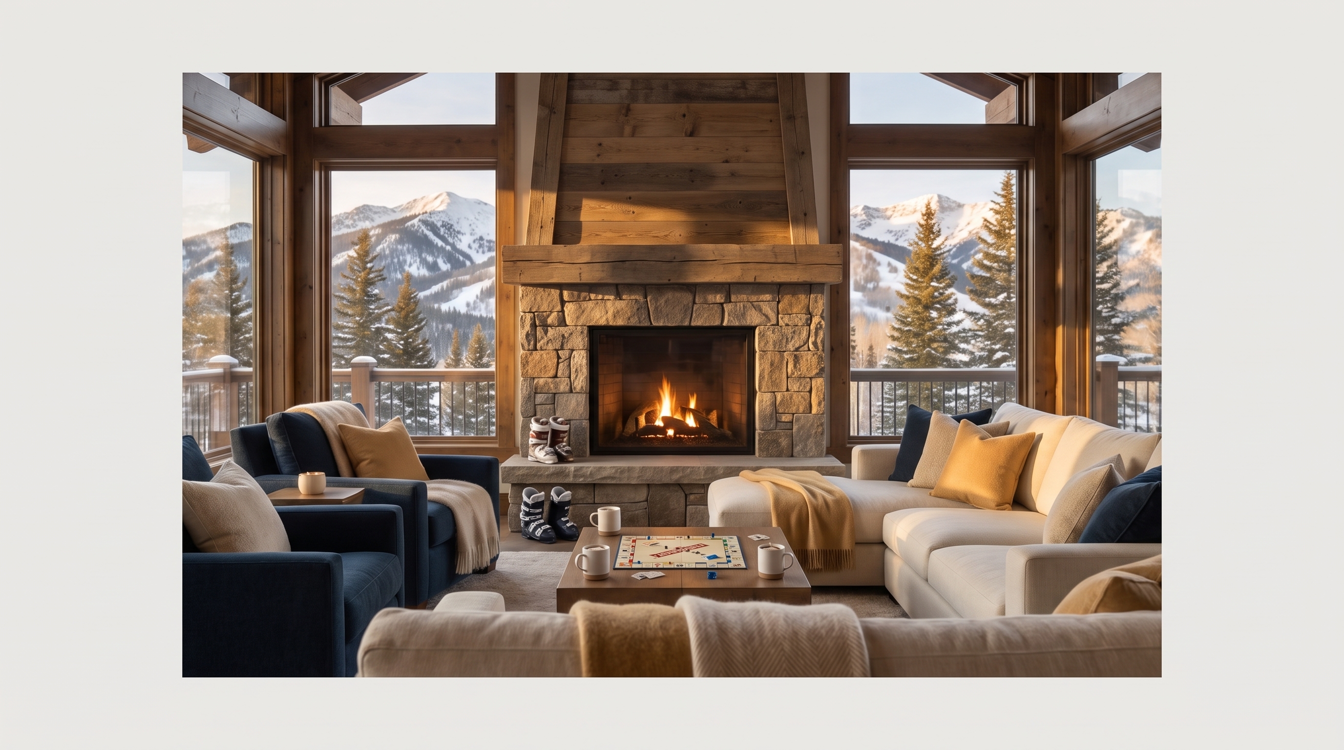 Cover illustration for “Luxury Ski Chalet Rentals in Aspen for Families”