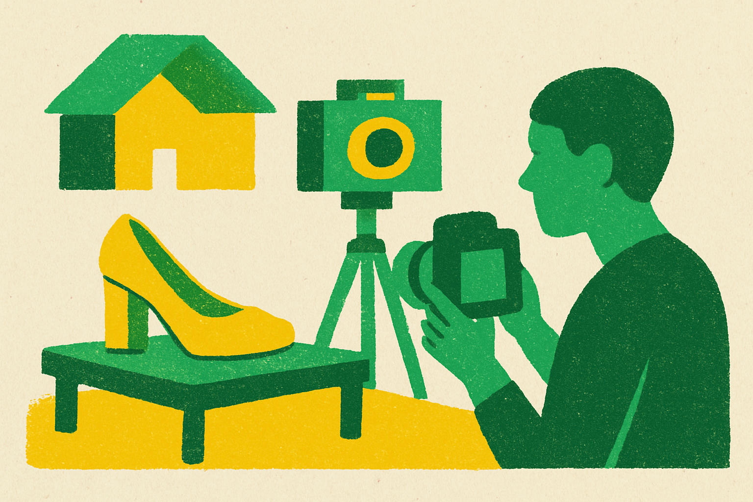 Cover illustration for “Product Photography for Online Selling at Home”