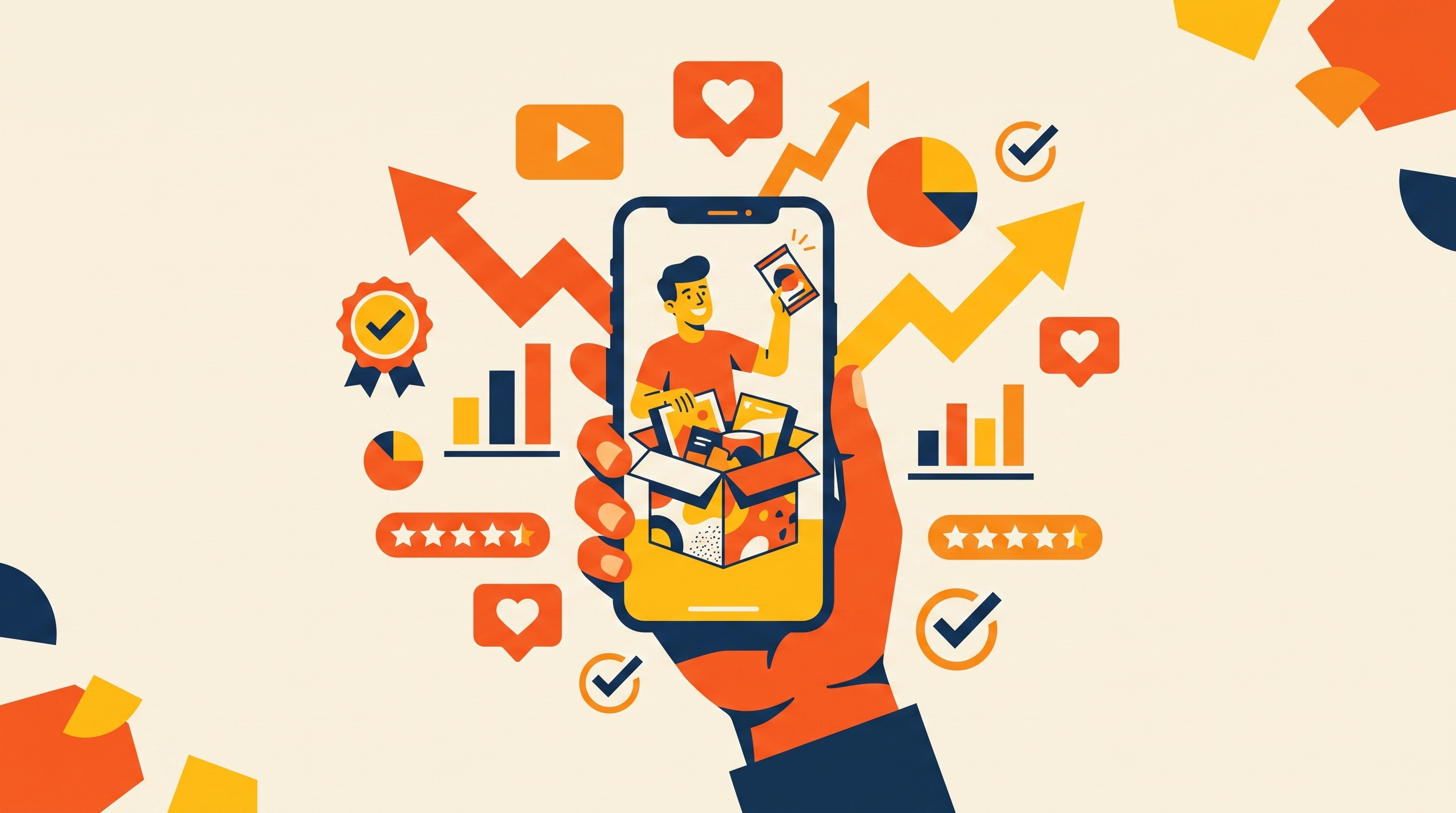Cover illustration for “UGC for Subscription Box Brands on Social Media”