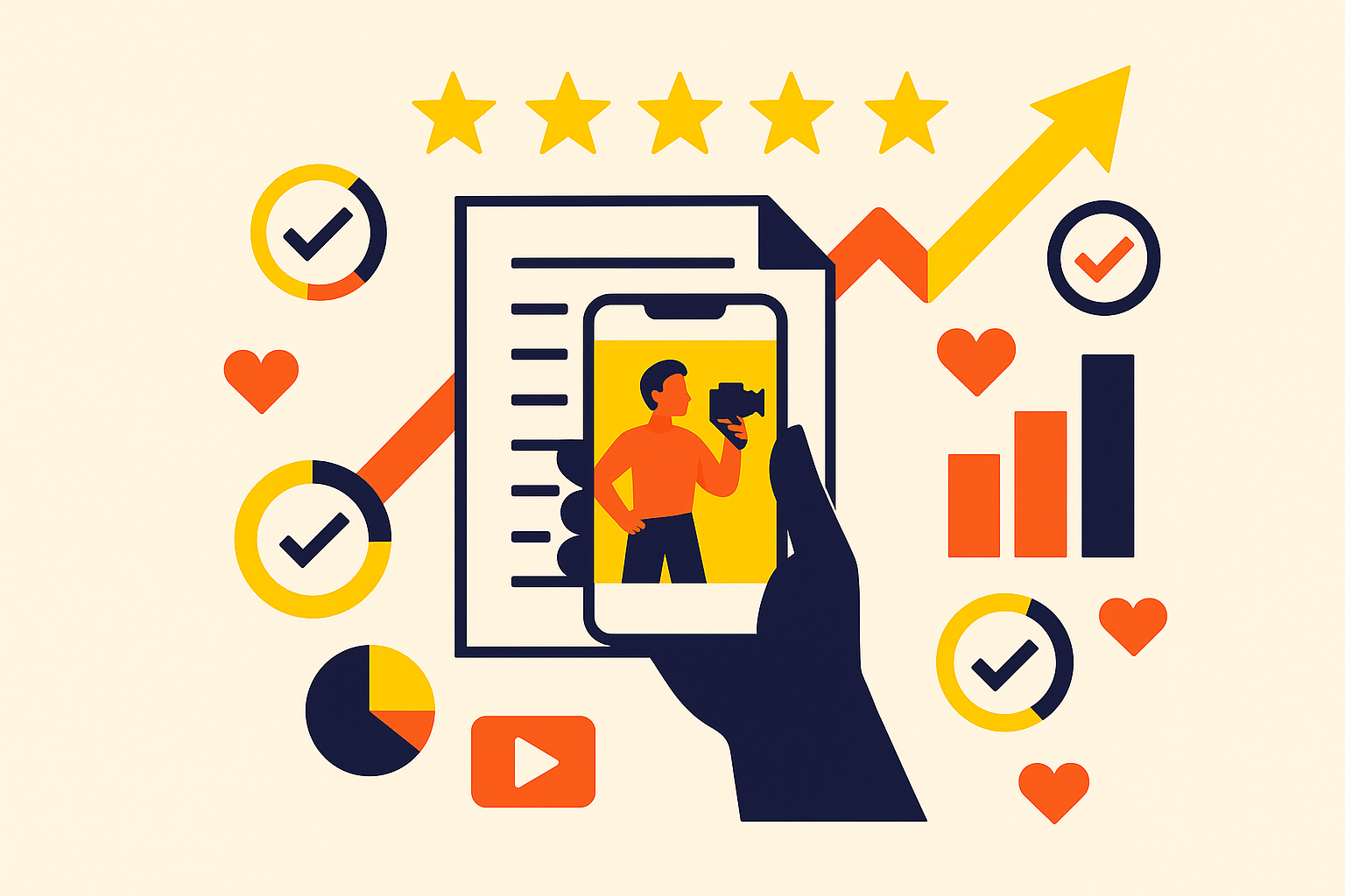 Cover illustration for “How to Write a UGC Creator Brief That Gets On-Brand Content”