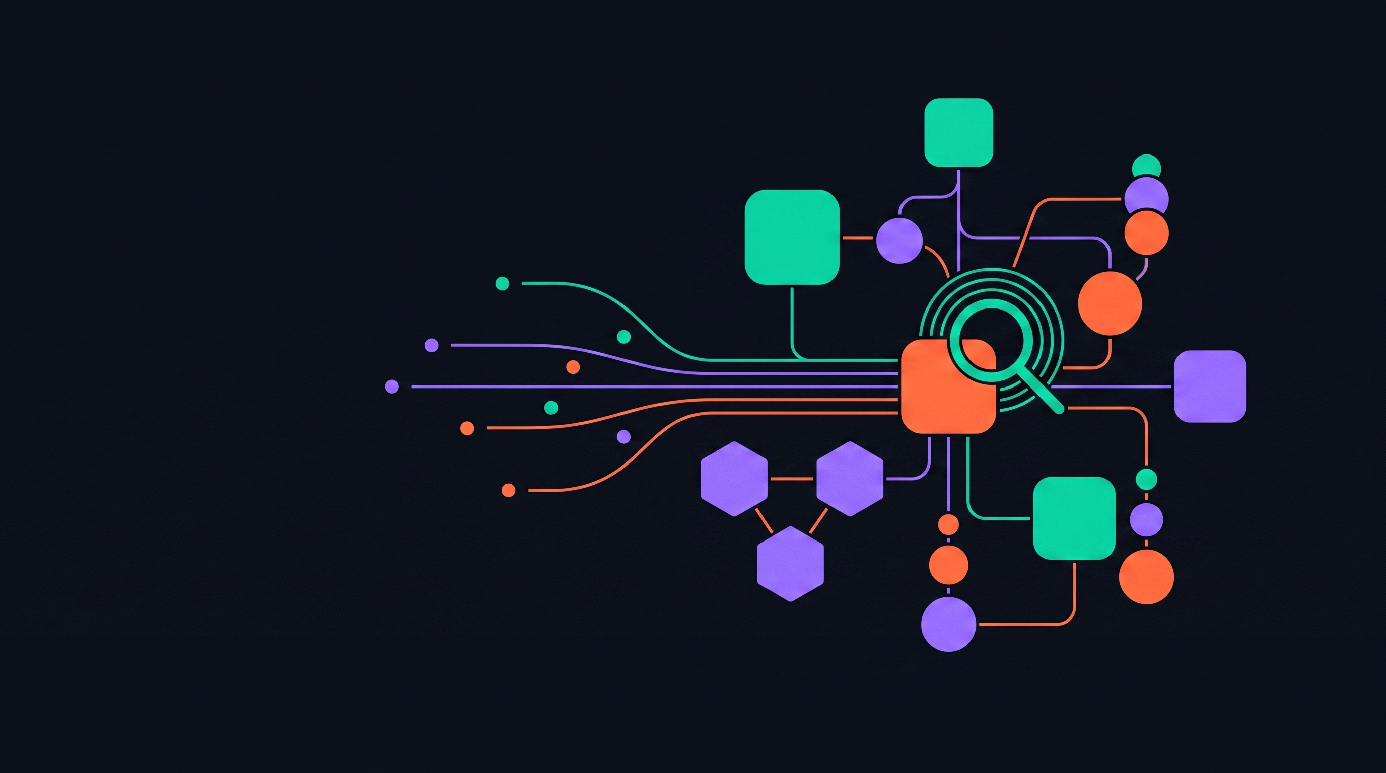 Cover illustration for “Agentic Architecture Patterns for Search-Driven Systems”