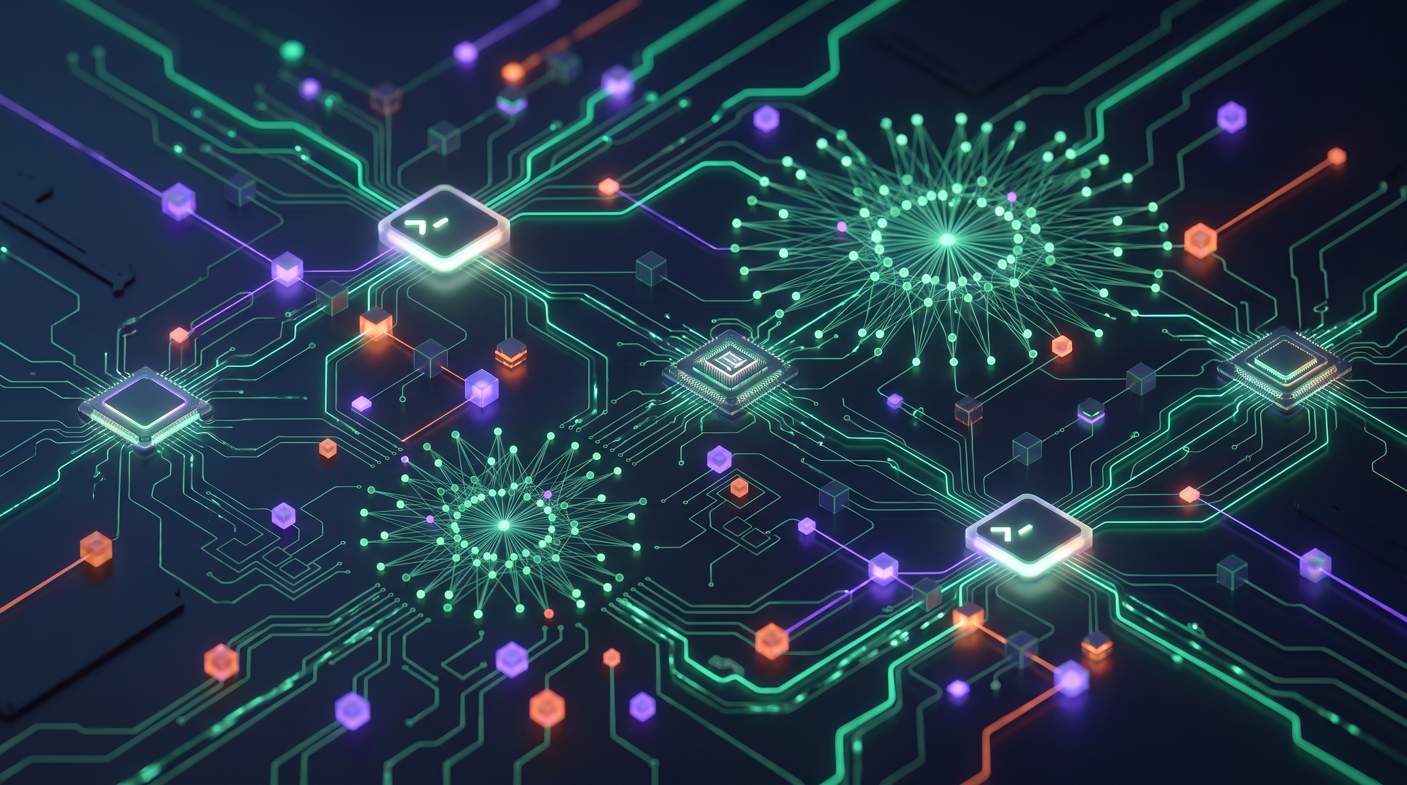 Cover illustration for “Multi-Agent AI Architecture Design”