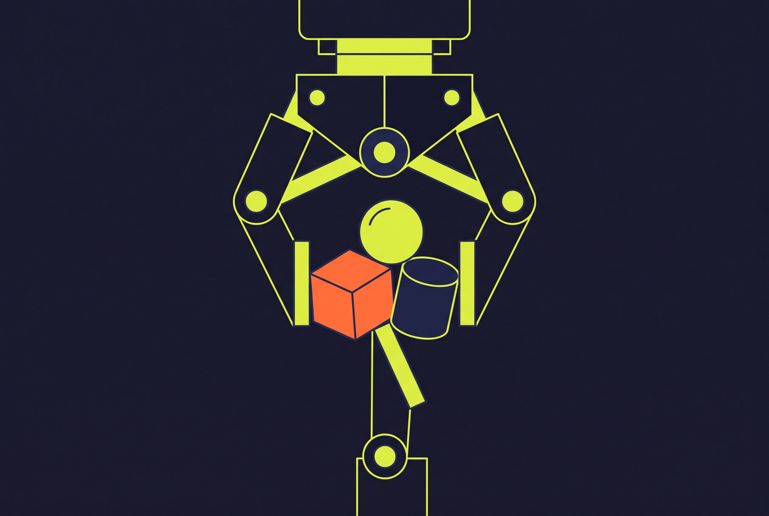 Cover illustration for “Gripper Selection for Mixed-Material Grasping”