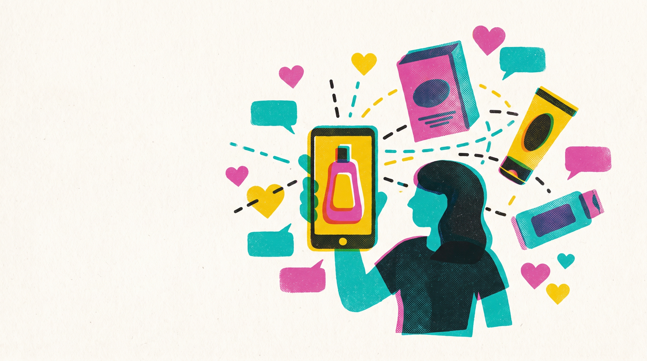 Cover illustration for “Influencer Collaboration Examples from D2C Brands”