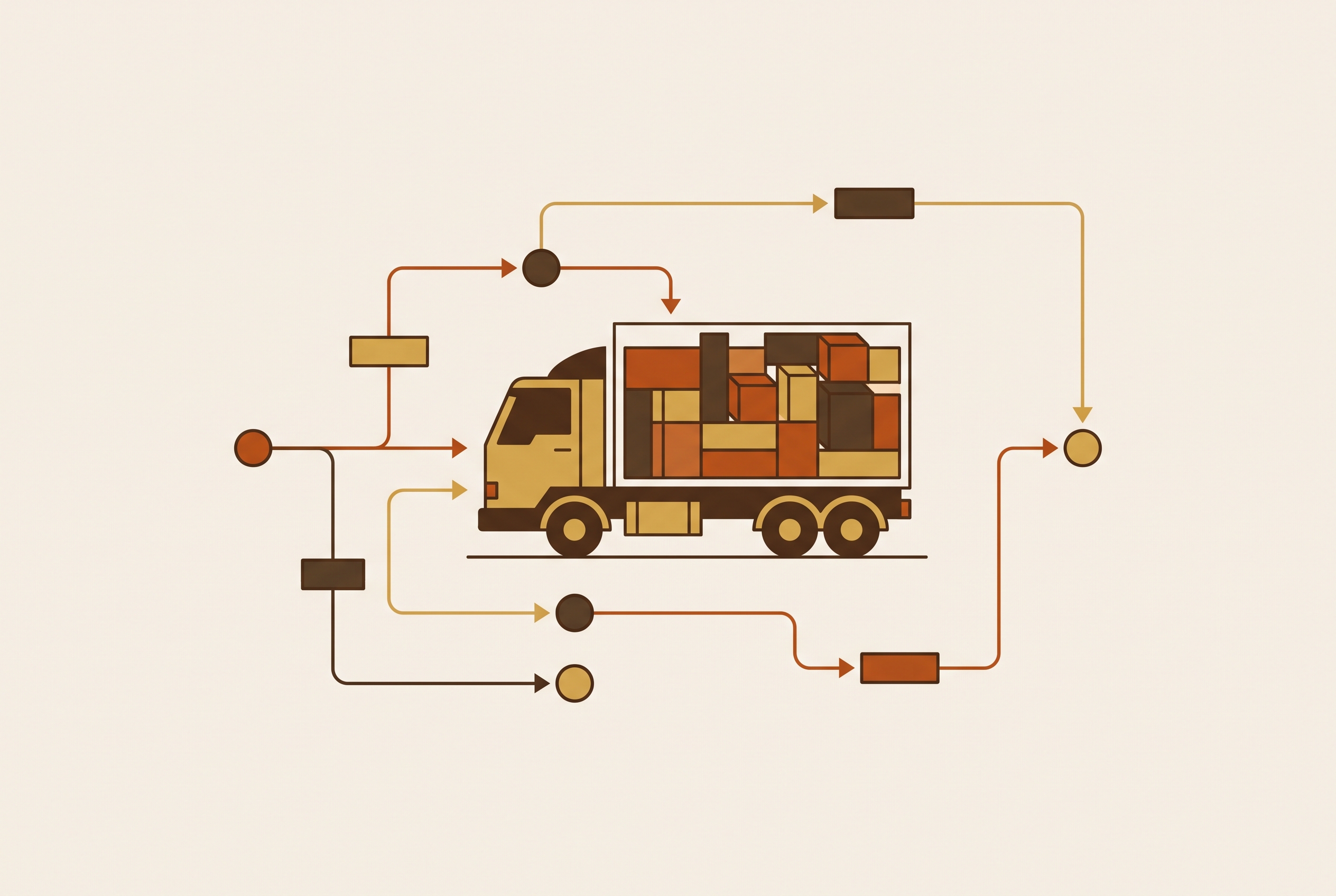 Cover illustration for “Vehicle Load Optimization and Route Planning Integration”