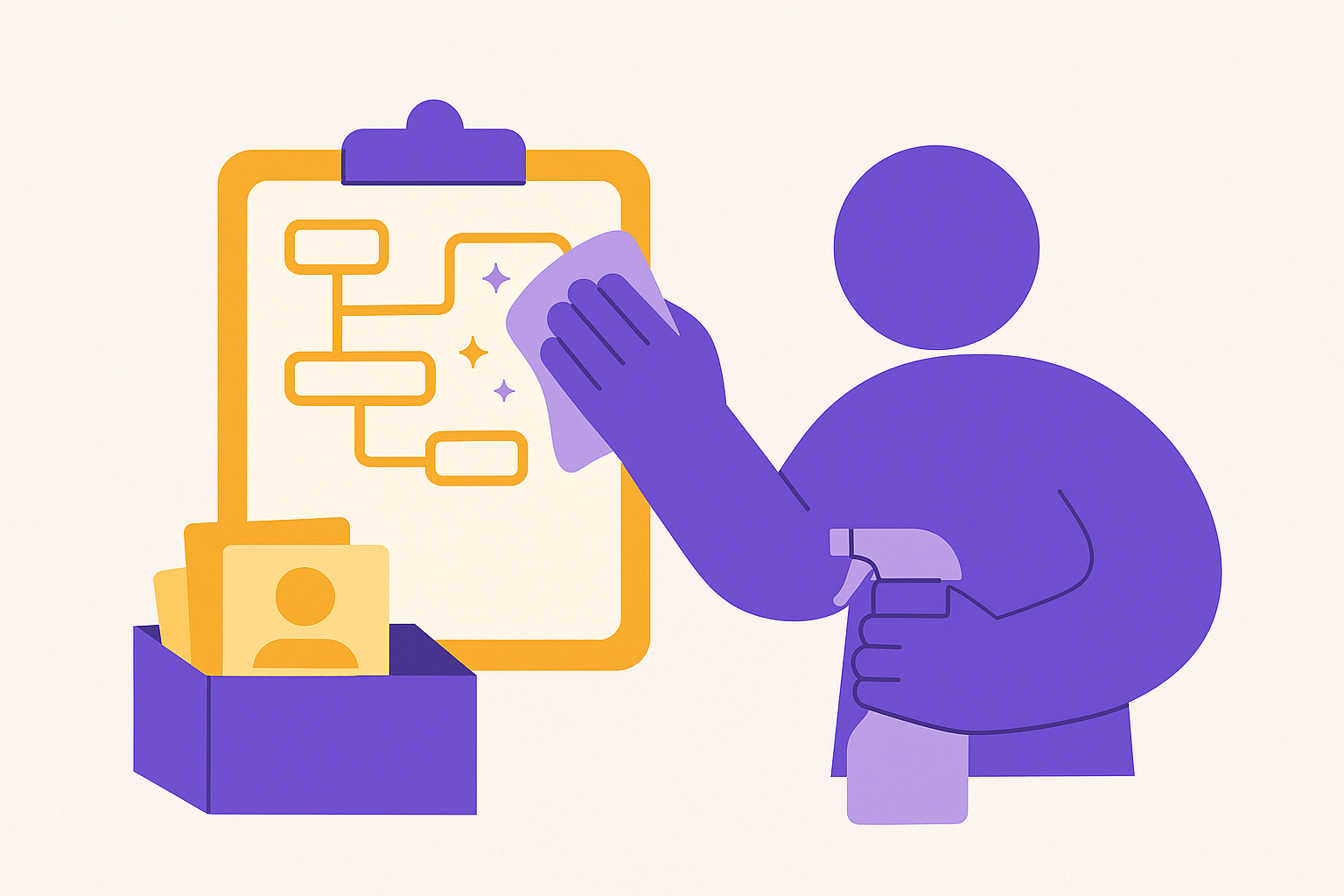 Cover illustration for “CRM Data Hygiene as a Strategic Practice”