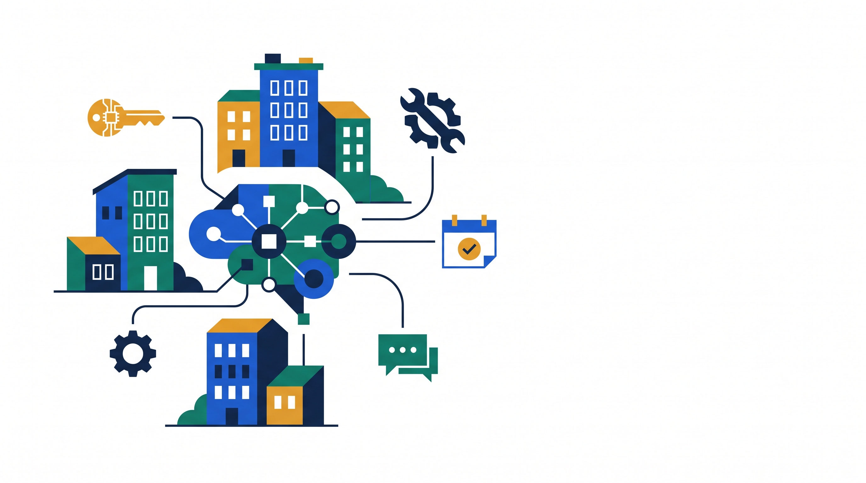 Cover illustration for “AI Property Management Software Use Cases”