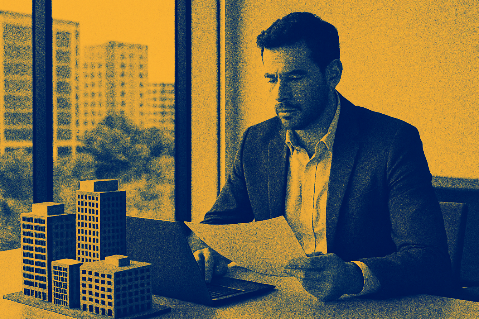 Cover illustration for “Commercial Real Estate Management Software Selection”