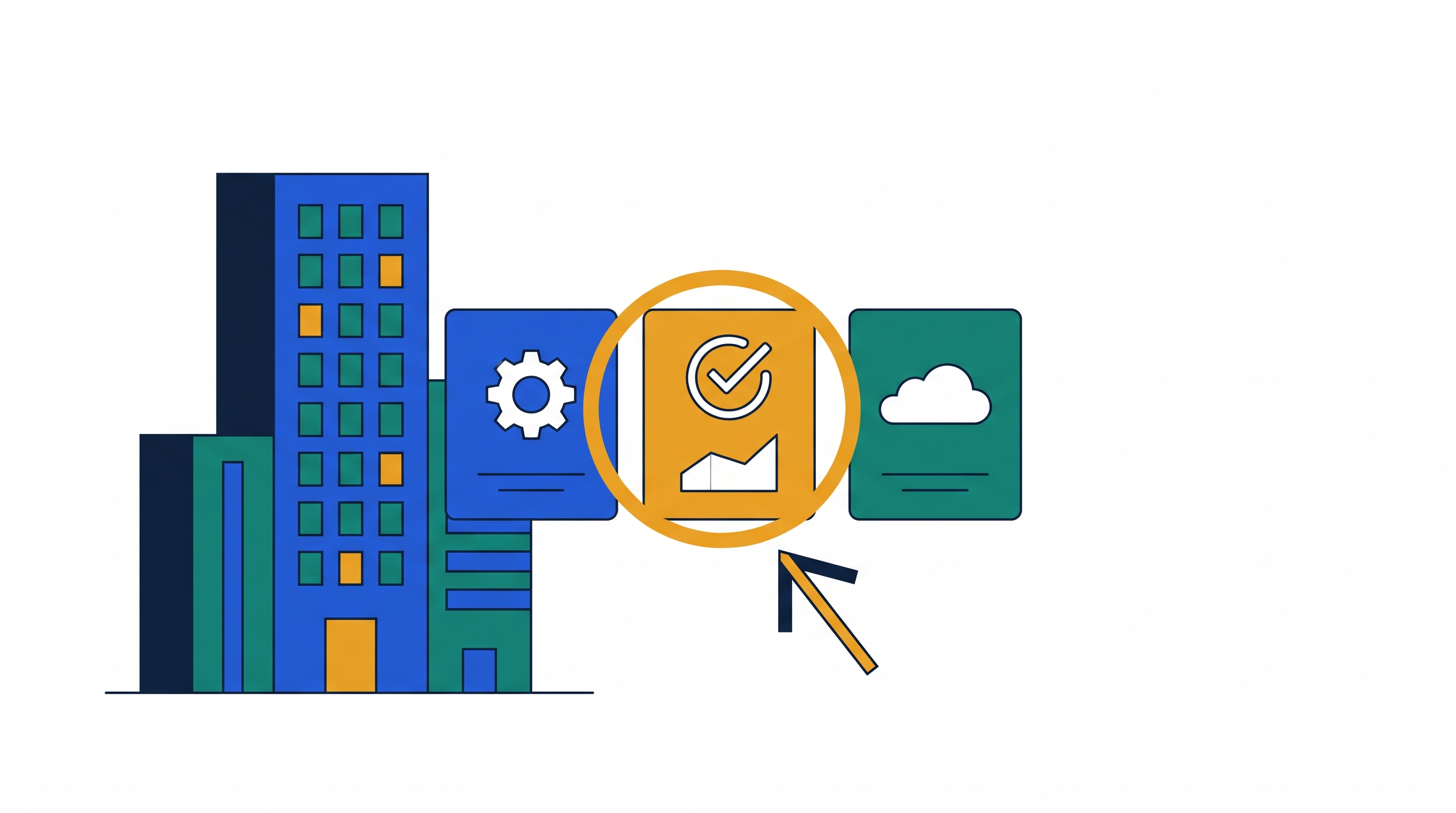 Cover illustration for “Commercial Real Estate Management Software Selection”