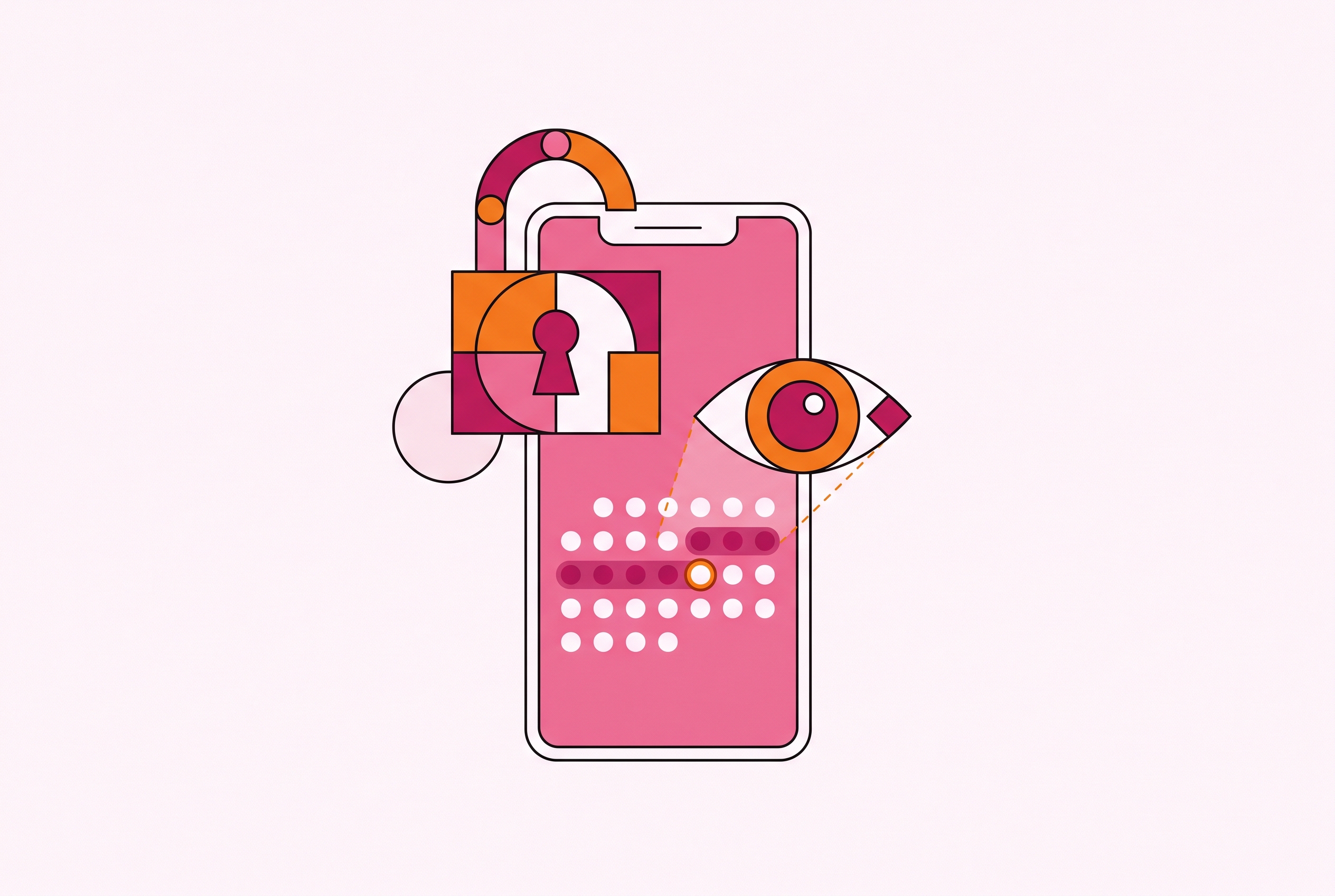 Cover illustration for “Data Privacy Risks in Women's Health and Period Tracking Apps”