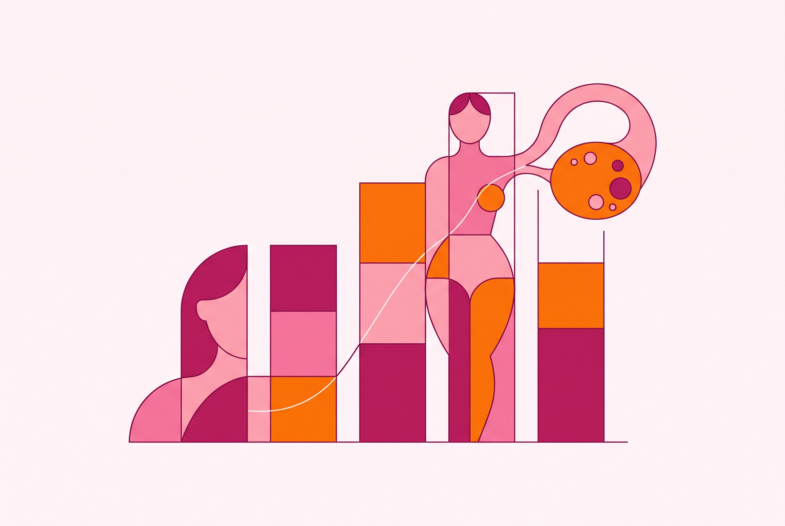 Cover illustration for “Menopause Research Investment Trends and Funding Gaps”