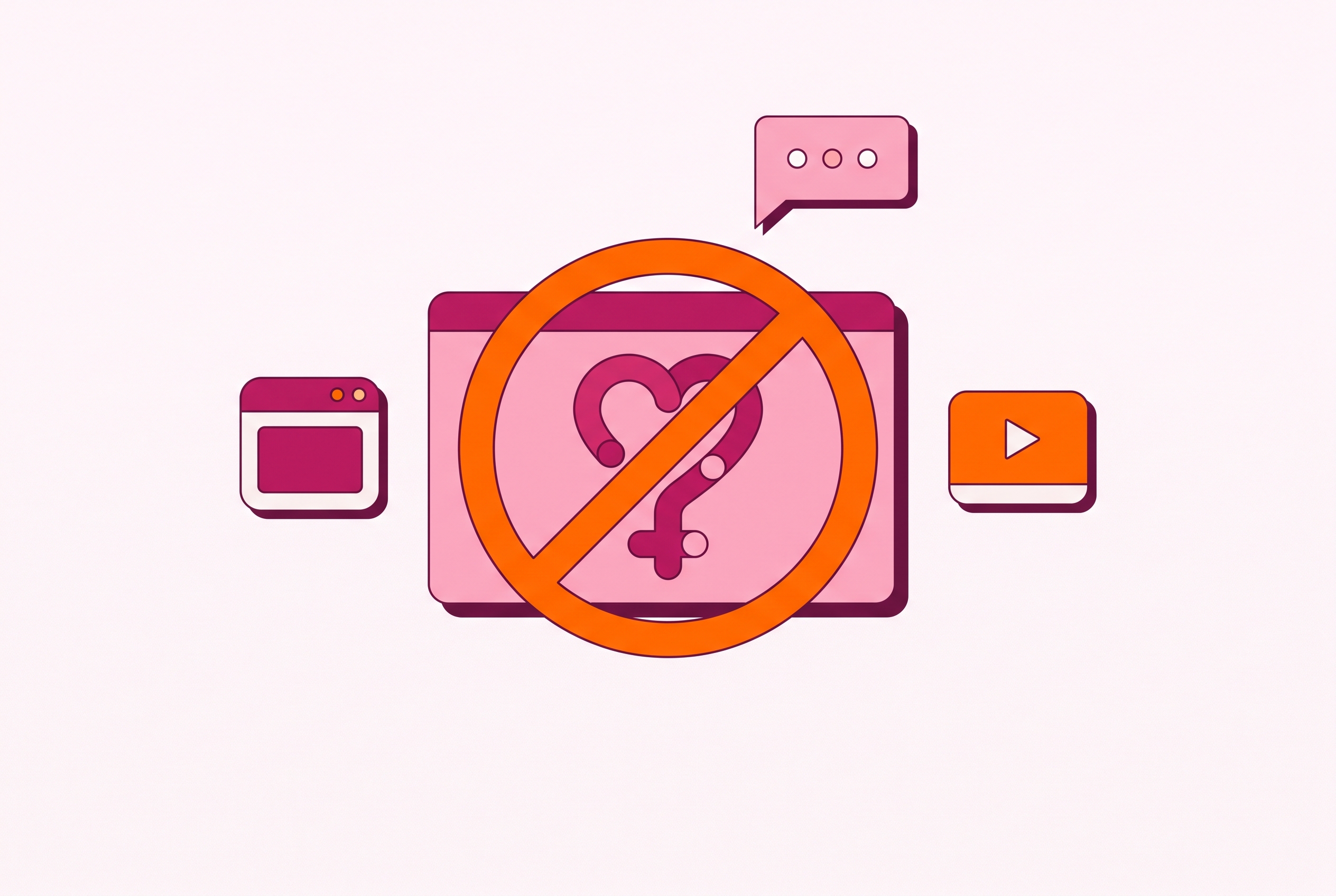 Cover illustration for “Taboo Topics Limiting FemTech Advertising on Major Platforms”