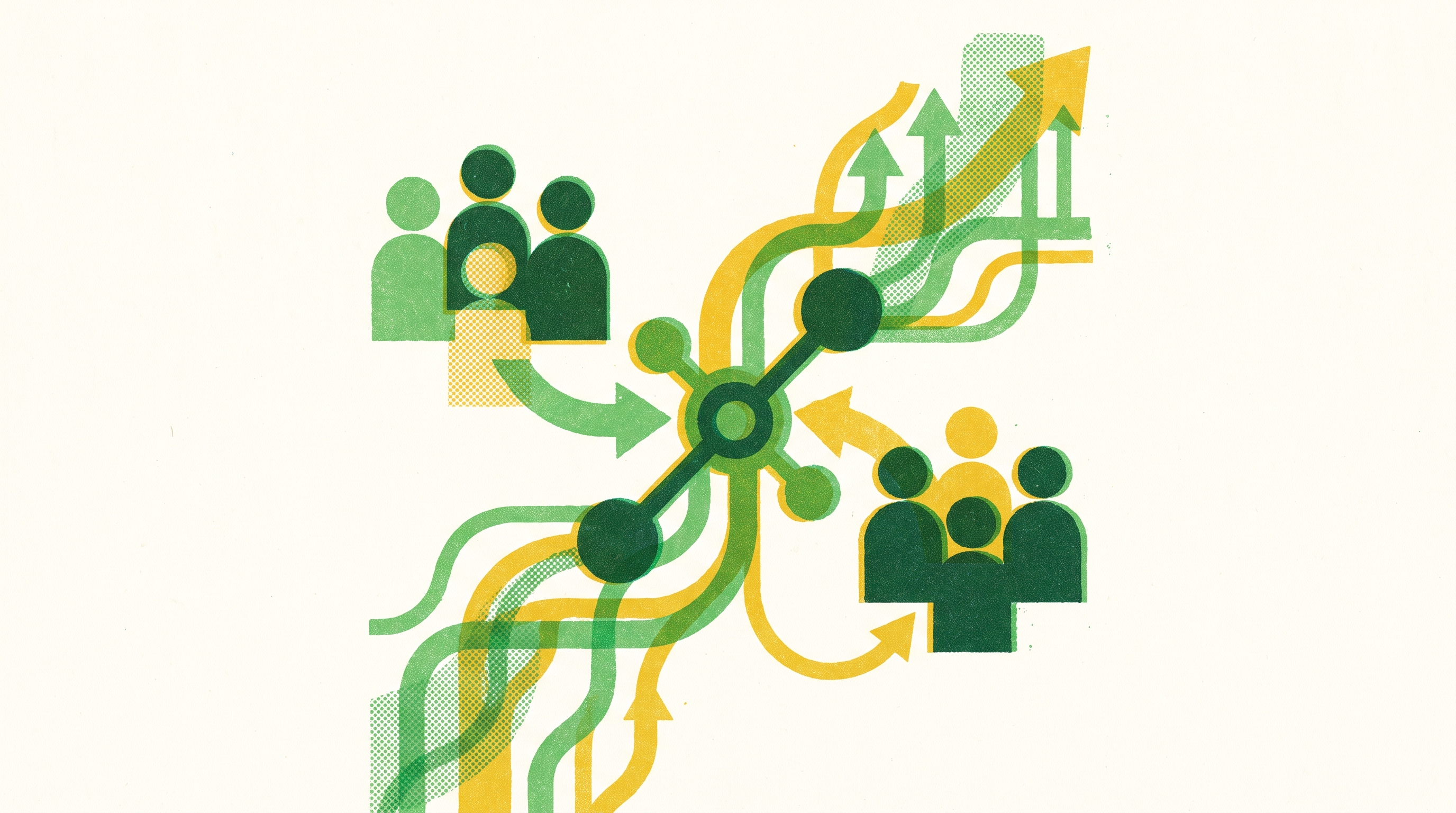 Cover illustration for “SaaS Marketing Strategies Adapted for Two-Sided Platforms”