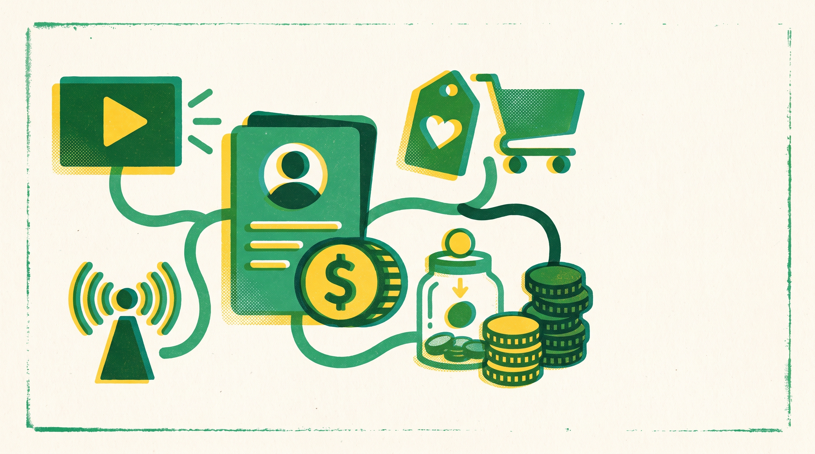 Cover illustration for “Creator Economy Platforms Compared by Monetization Model”