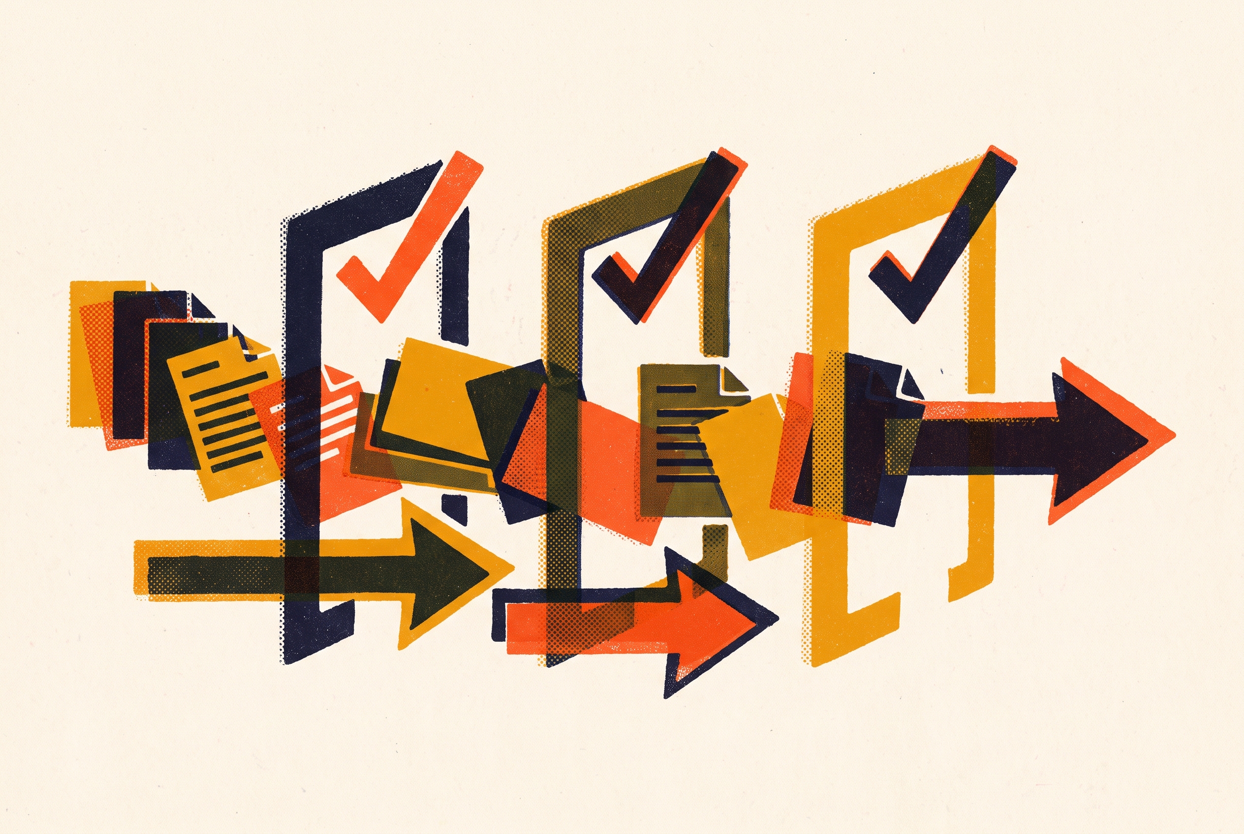 Cover illustration for “Content Approval Process That Doesn't Slow Publishing”