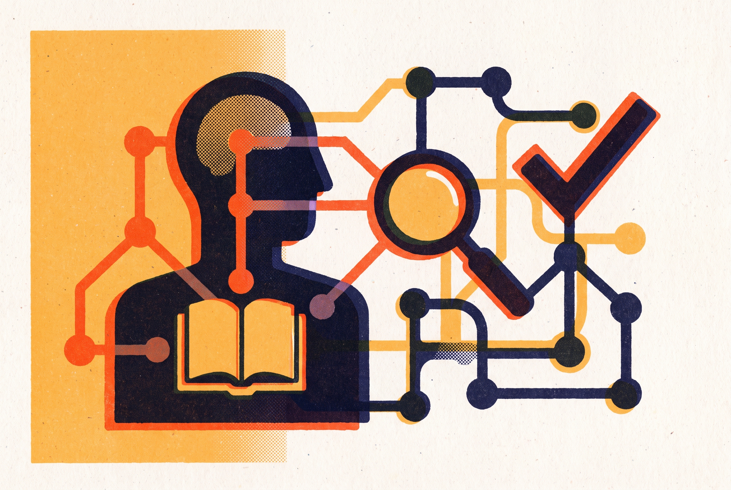 Cover illustration for “AI-Assisted Research for Content Accuracy”