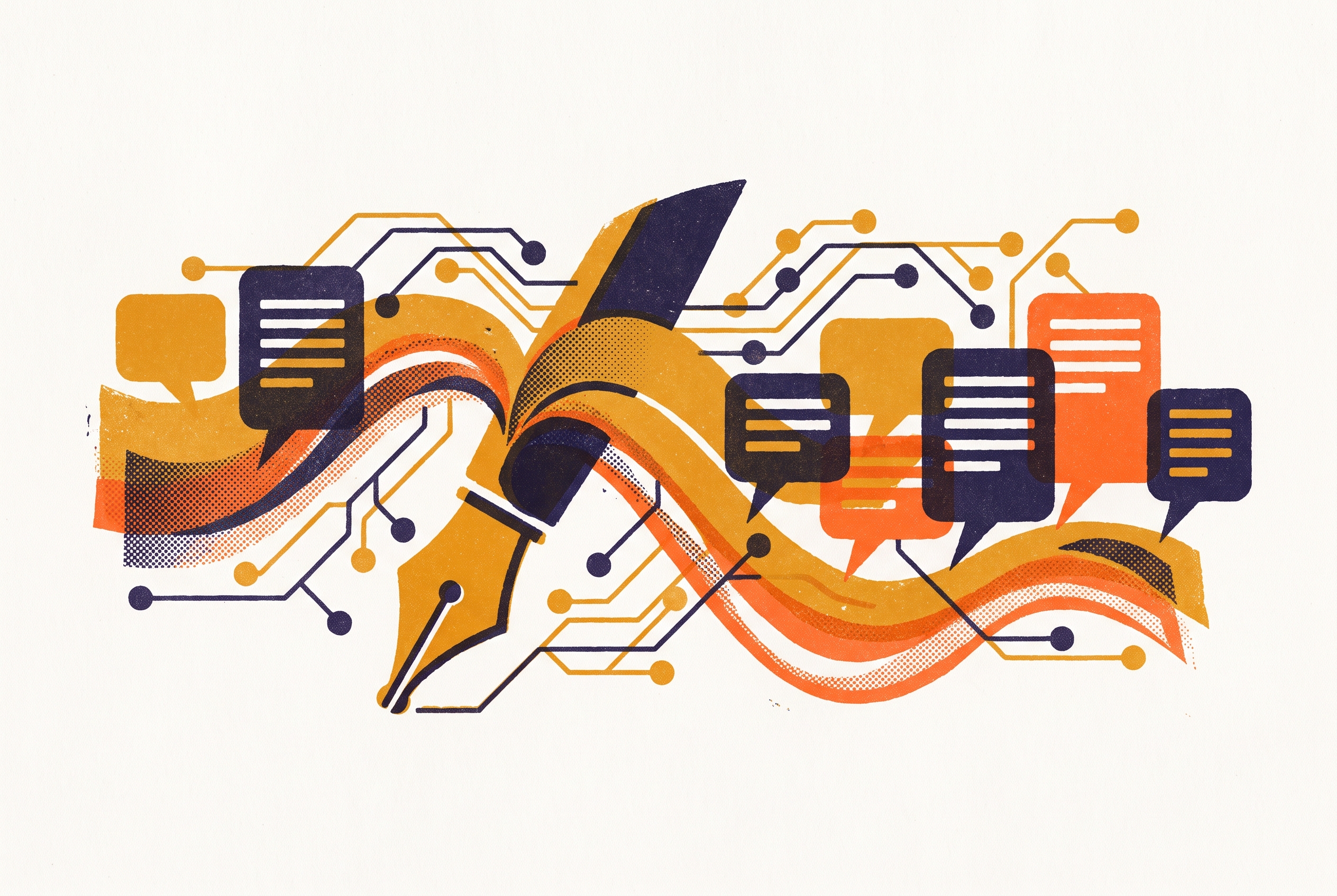 Cover illustration for “Custom AI Writing Prompts for Brand Voice Consistency”