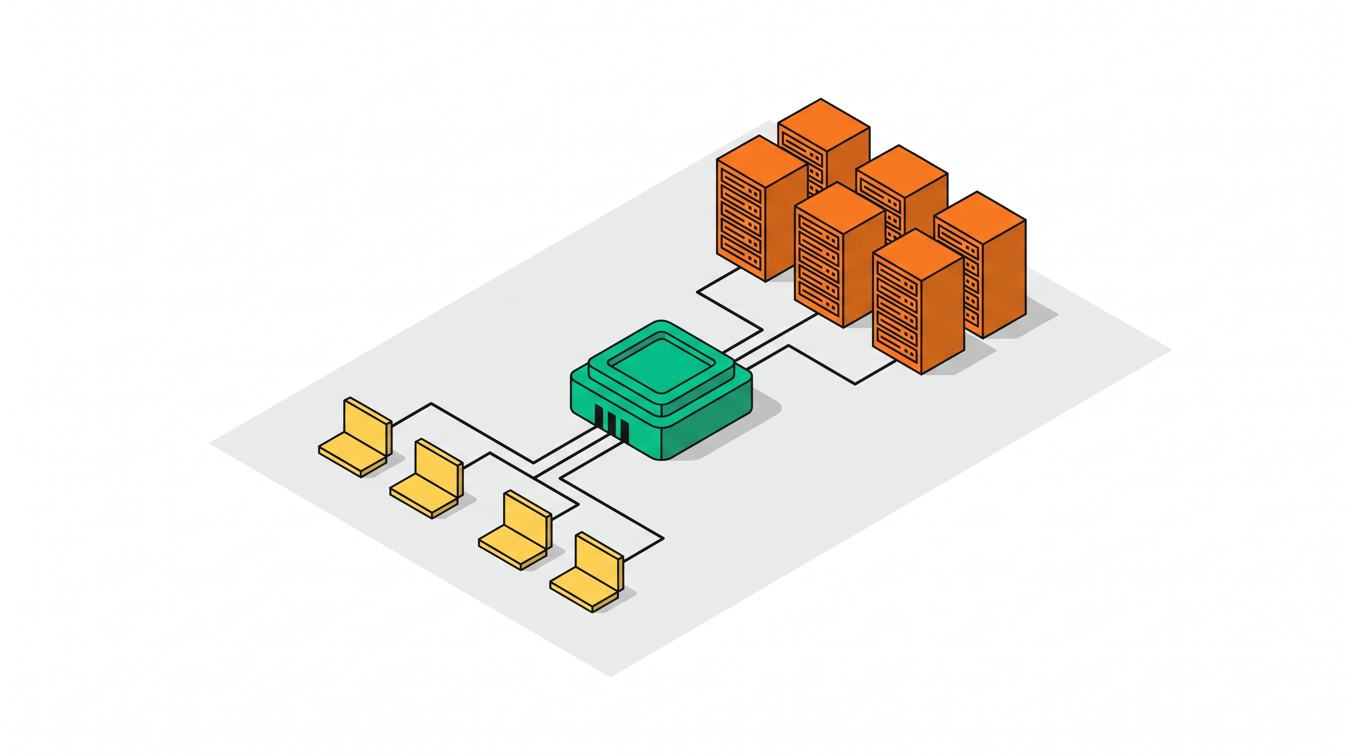 Cover illustration for “How MCP Servers, Clients, and Hosts Fit Together in an Enterprise Portal”