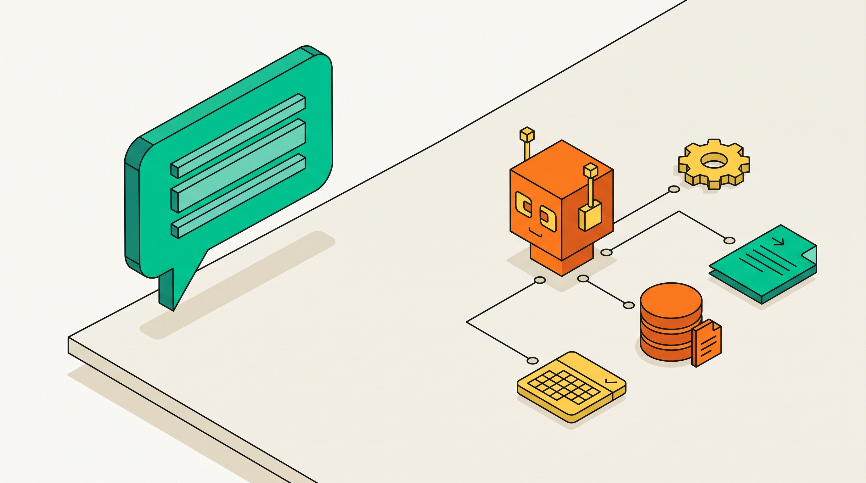 Cover illustration for “What Are Digital Agents and How Do They Differ From Chatbots”