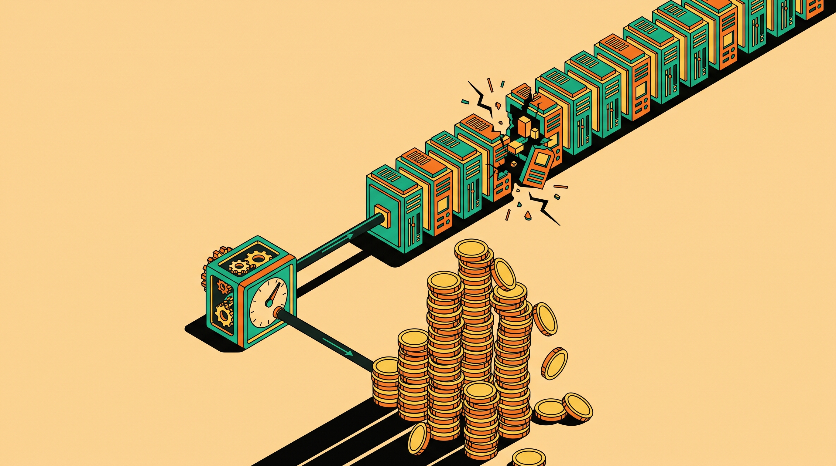 Cover illustration for “Why Per-Second Billing Breaks Down for Multi-Minute AI Jobs”