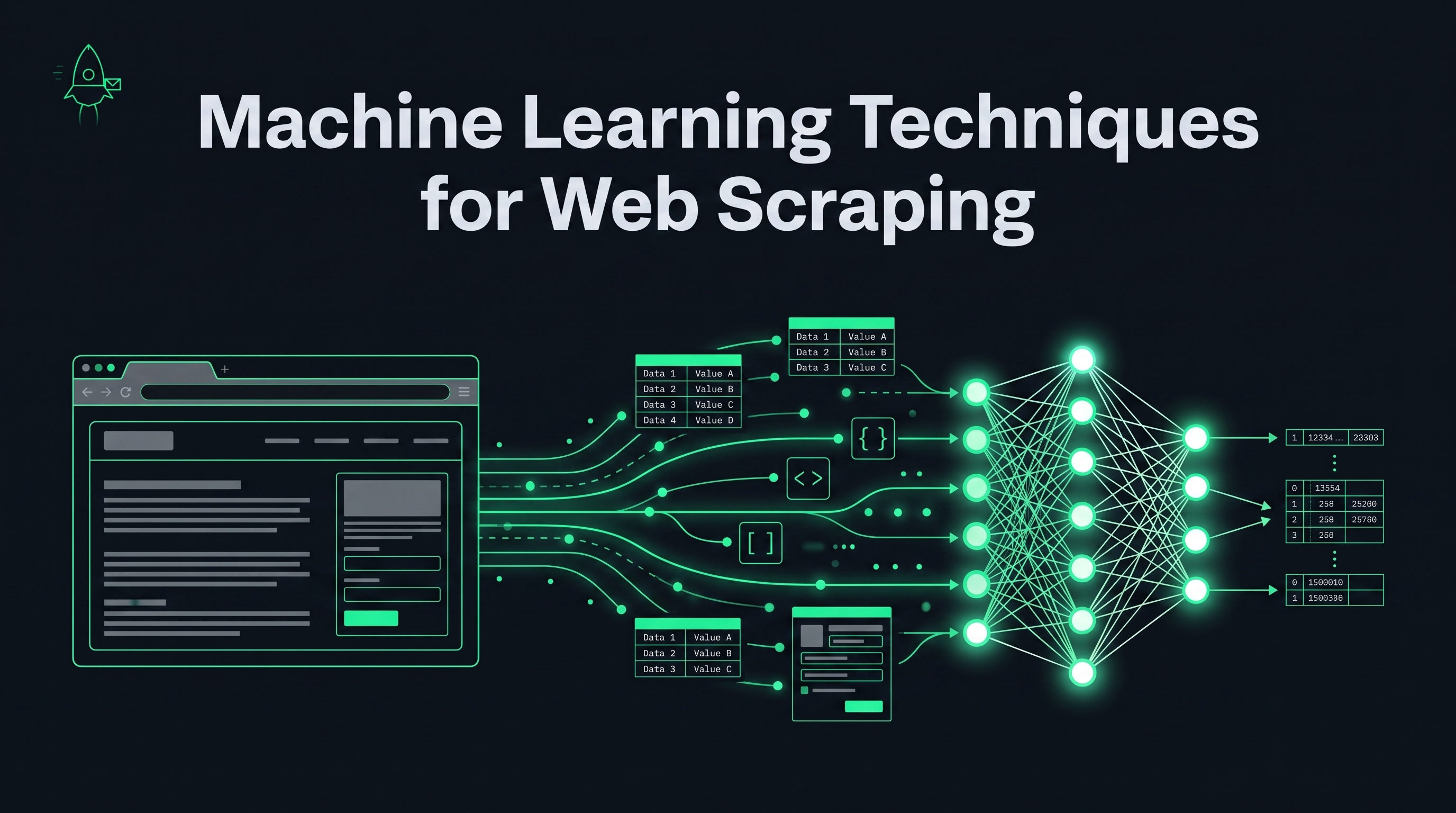 Cover illustration for “Machine Learning Techniques for Web Scraping”