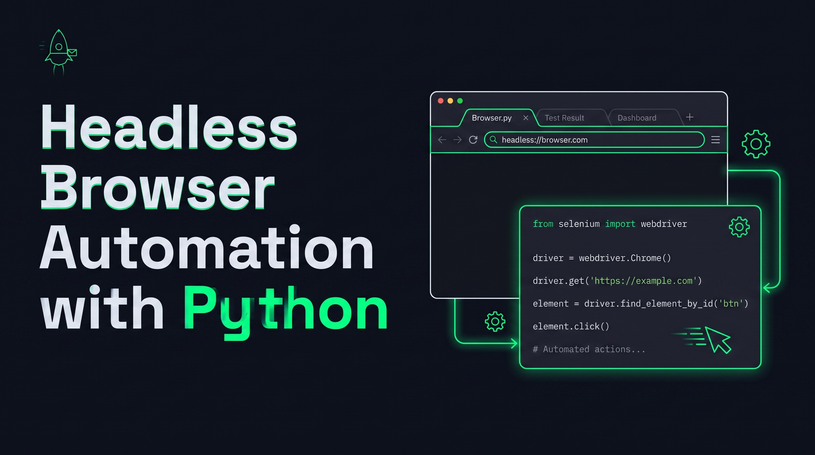 Cover illustration for “Headless Browser Automation with Python”