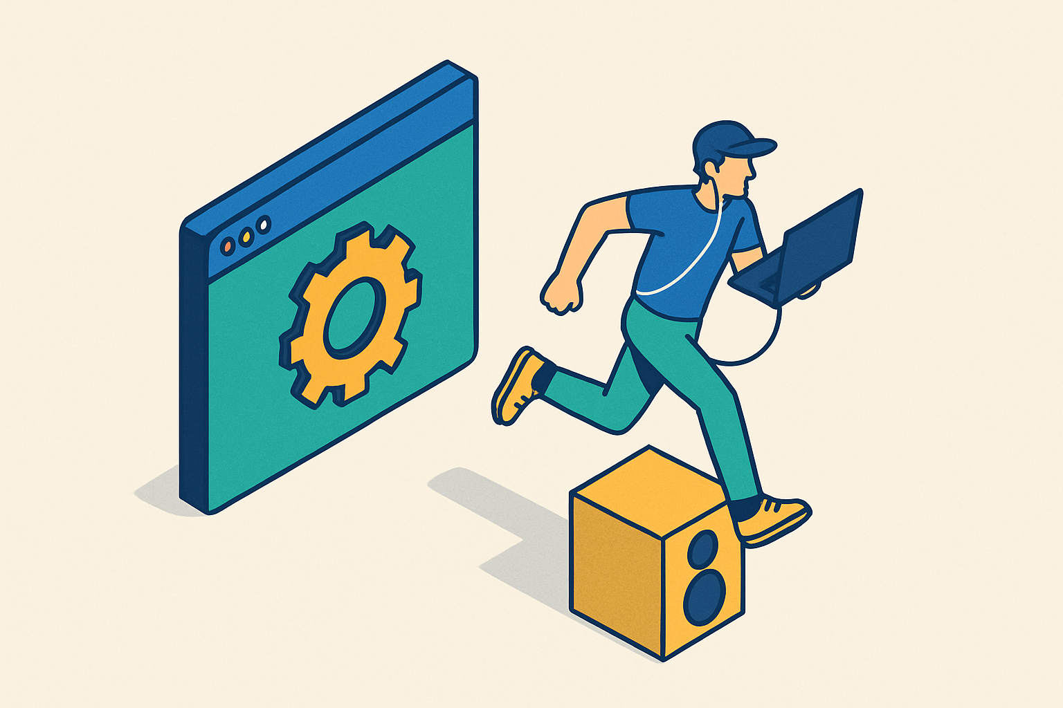 Cover illustration for “Running Stagehand on a Remote Browser”