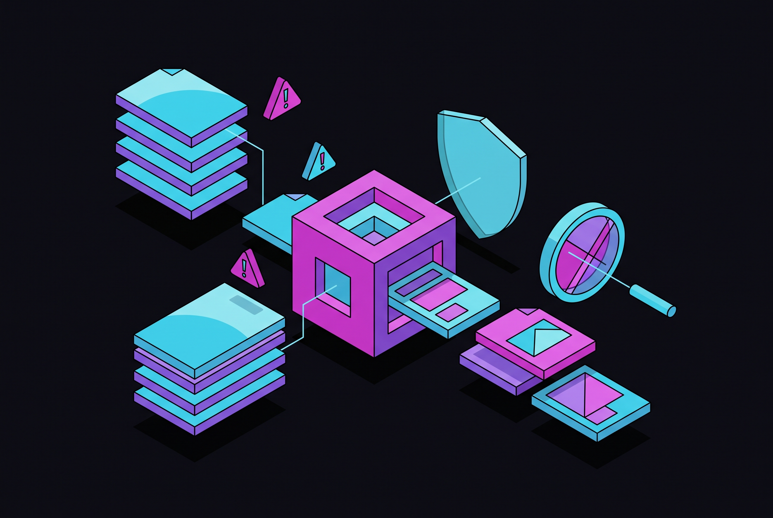 Cover illustration for “AI Content Compliance Risks for Enterprise Content Teams”