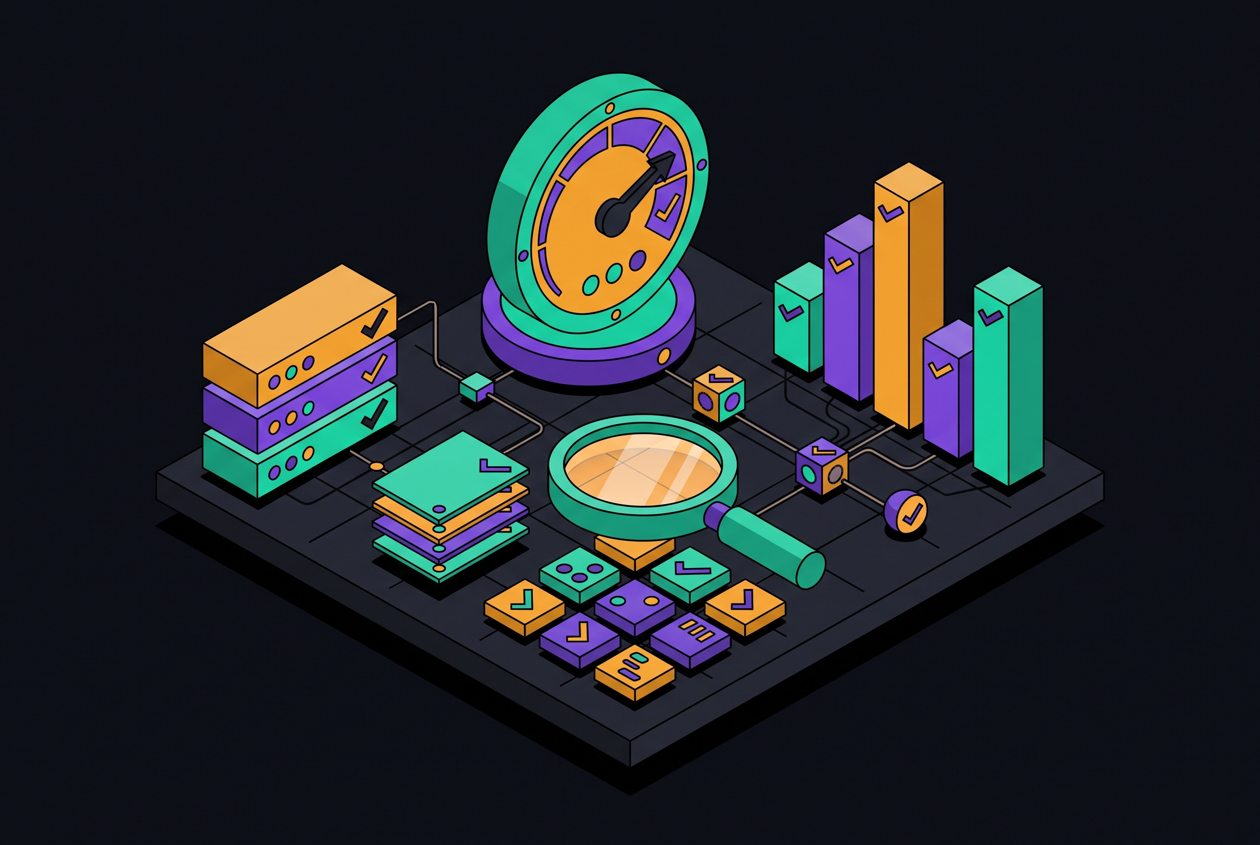 Cover illustration for “Measuring Proof Program Effectiveness for AI Evaluations”