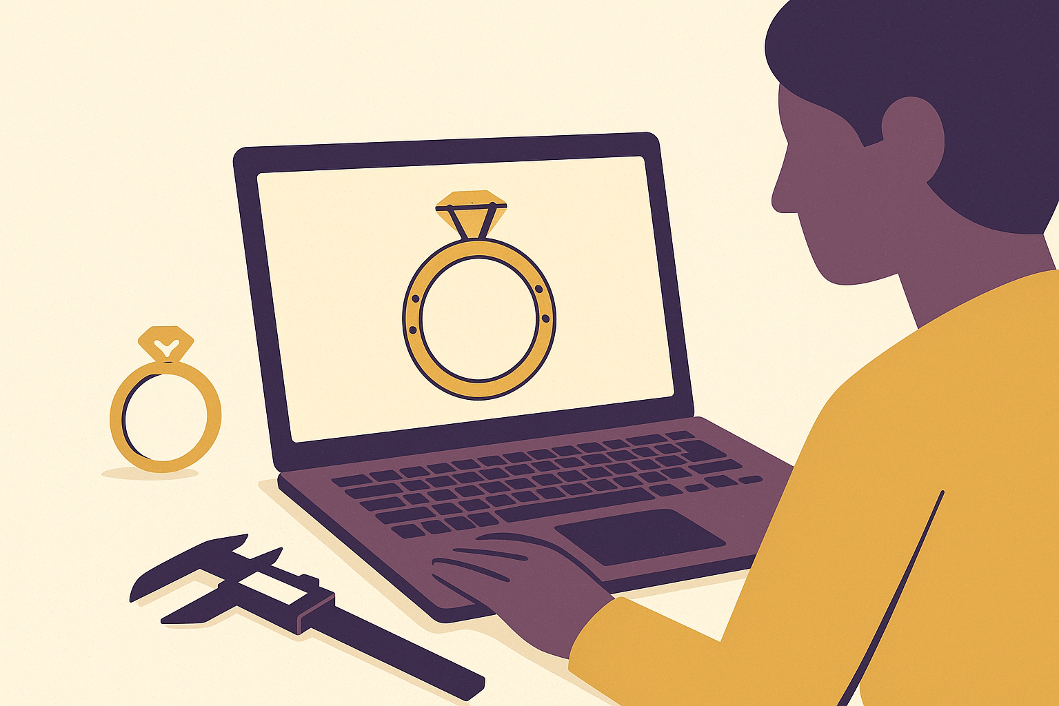 Cover illustration for “Jewelry Concept to First CAD Design in Under Ten Minutes”
