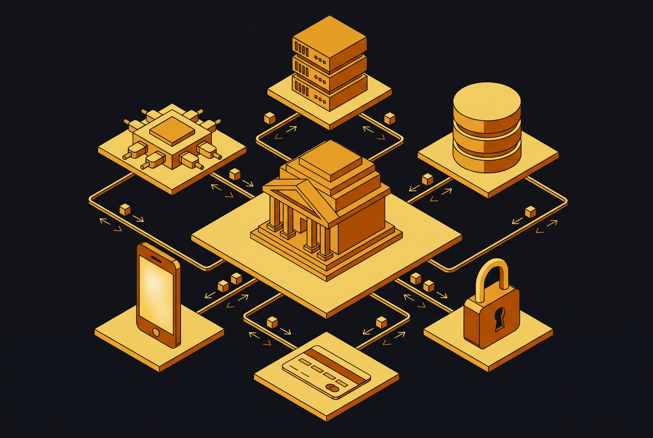 Cover illustration for “API Integration Patterns for Banking and Fintech”