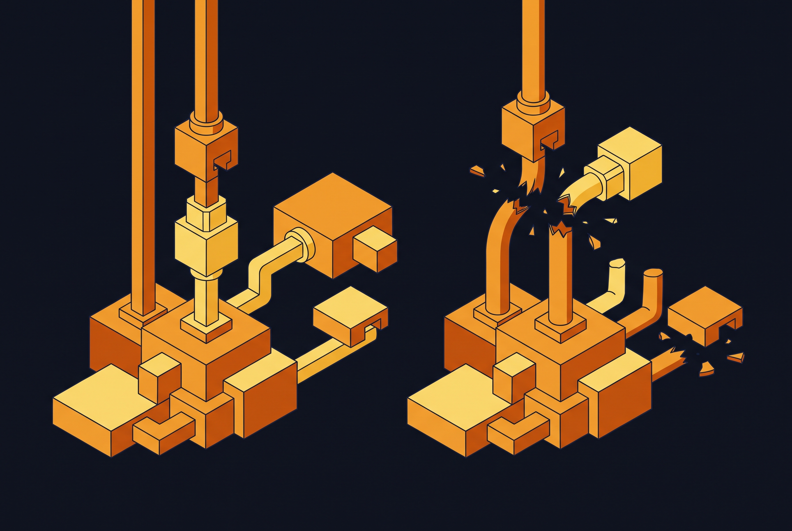 Cover illustration for “Breaking vs Non-Breaking API Contract Changes”