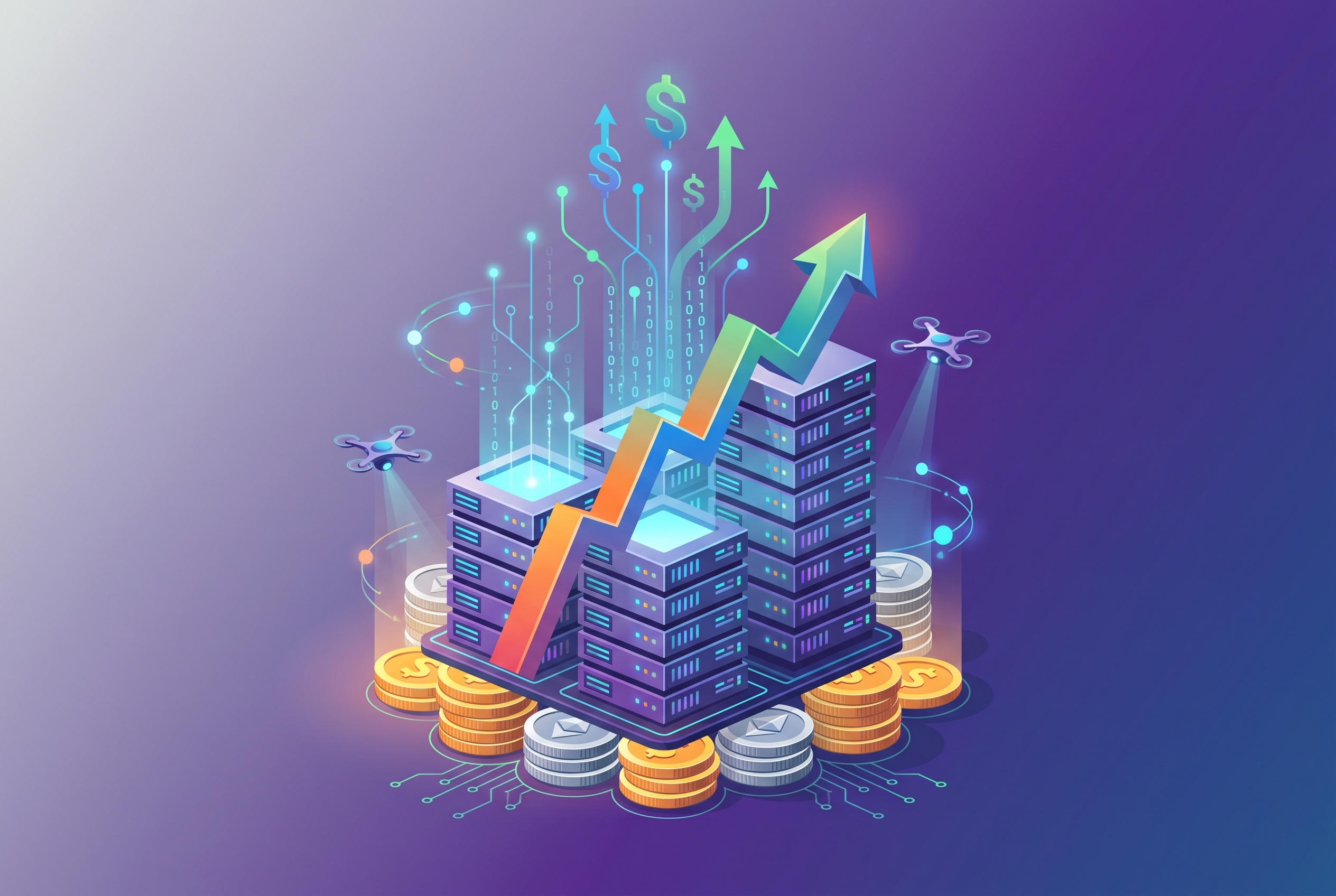 Cover illustration for “Data Center Economics for Venture Capital Investors”