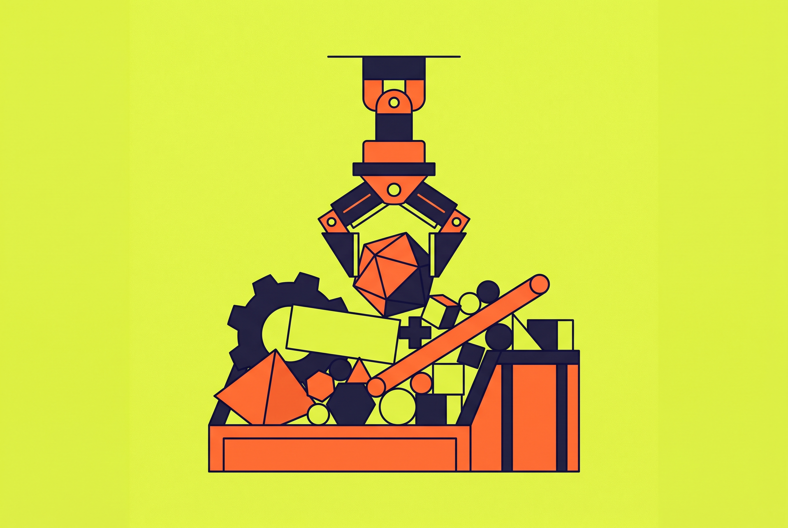 Cover illustration for “Grasp Planning Under Partial Occlusion in Cluttered Bins”
