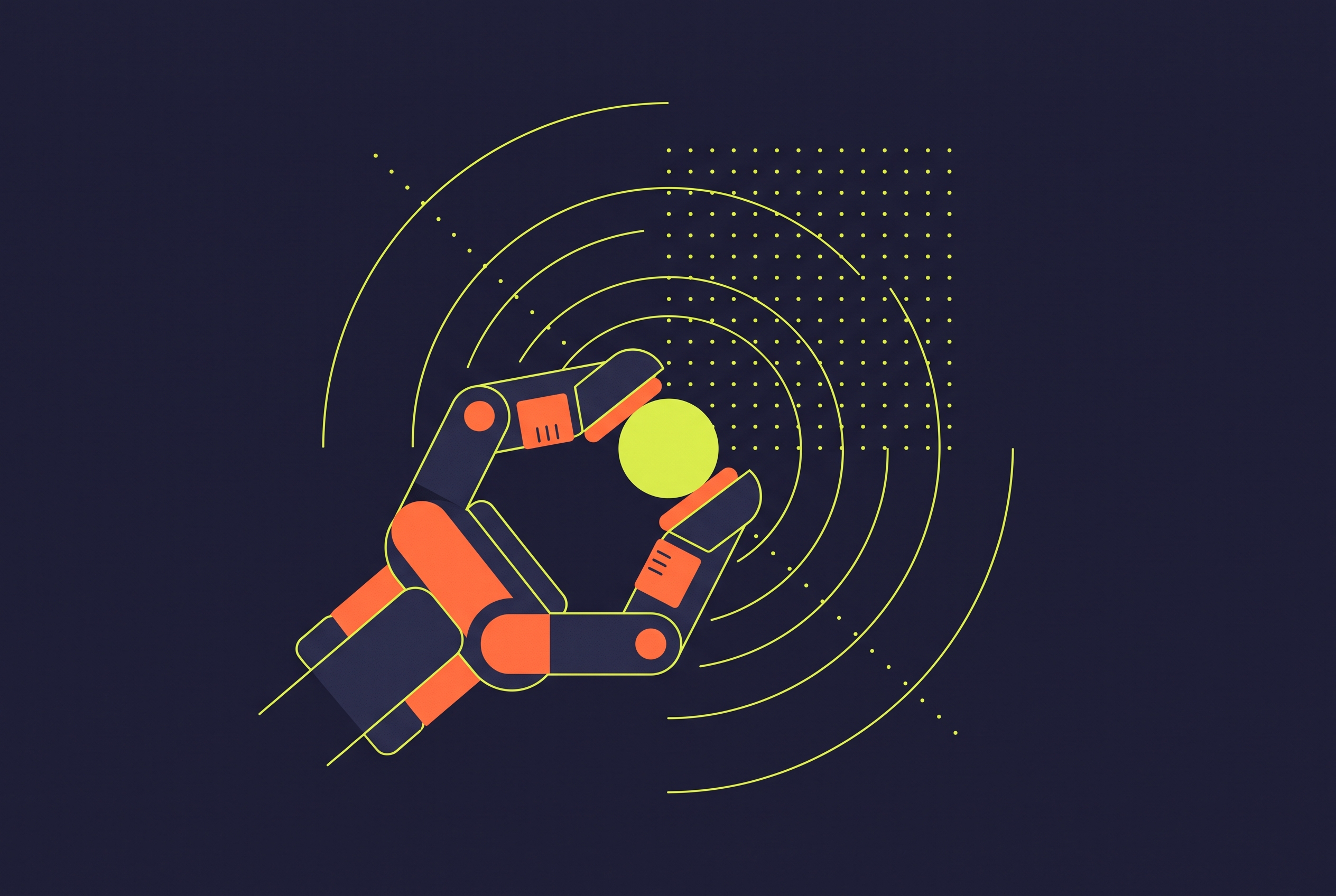 Cover illustration for “Tactile Sensing Integration in Industrial Grippers”