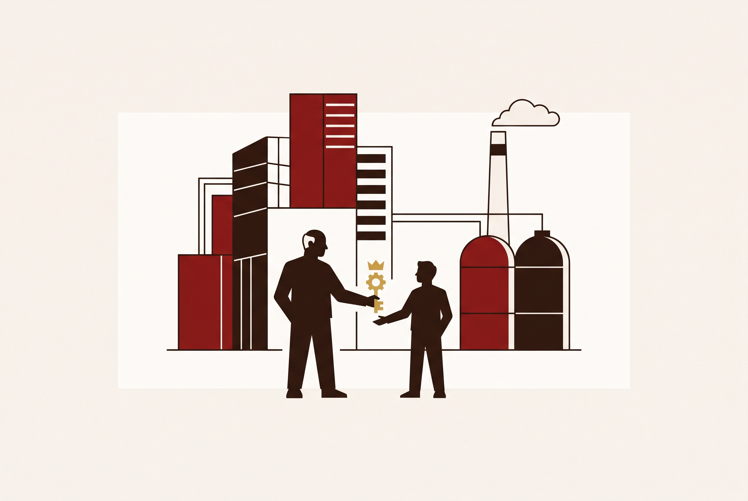 Cover illustration for “Koch Brothers Business Empire and Heir Apparent”