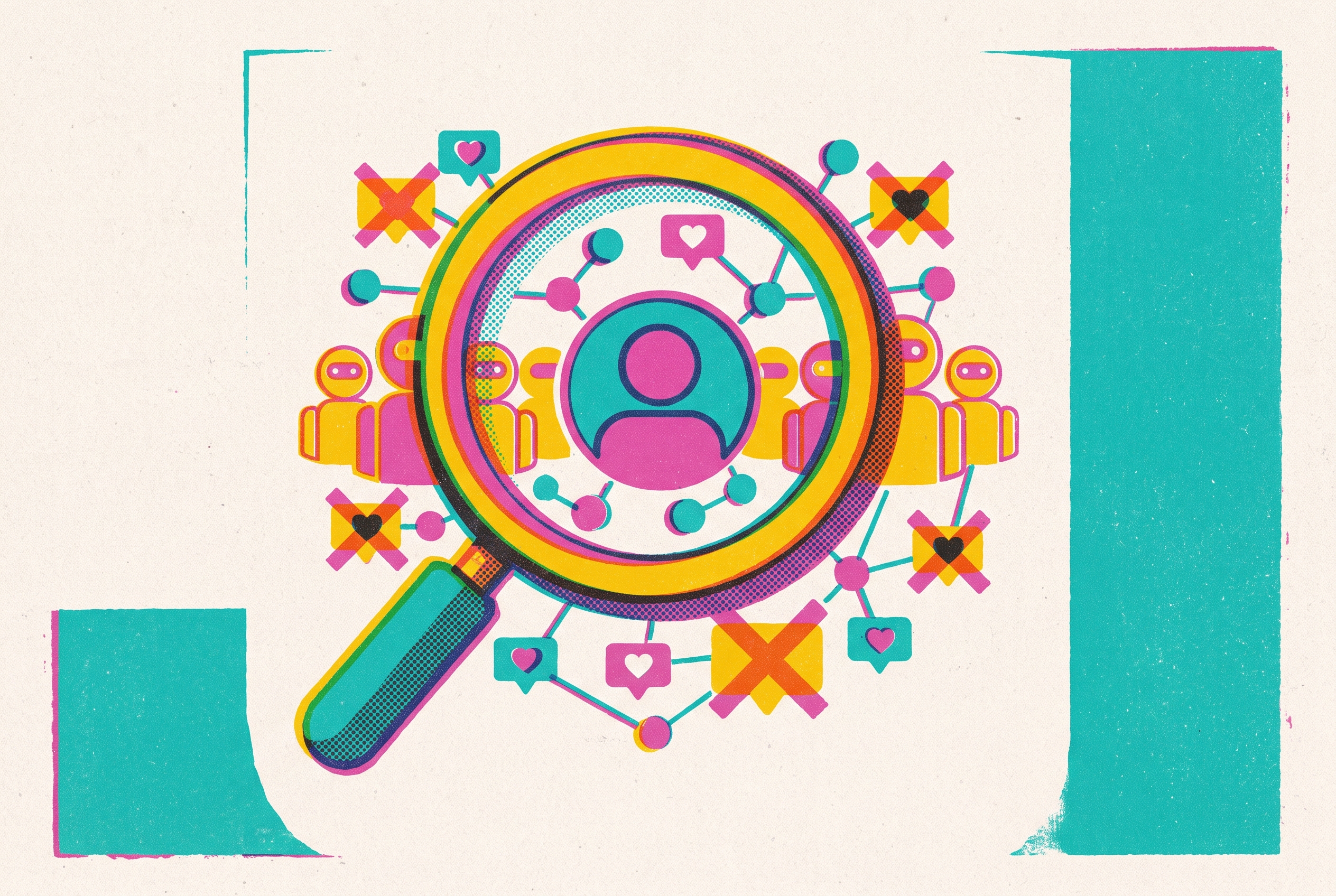 Cover illustration for “Influencer Fraud Detection Technology in 2024 and Beyond”