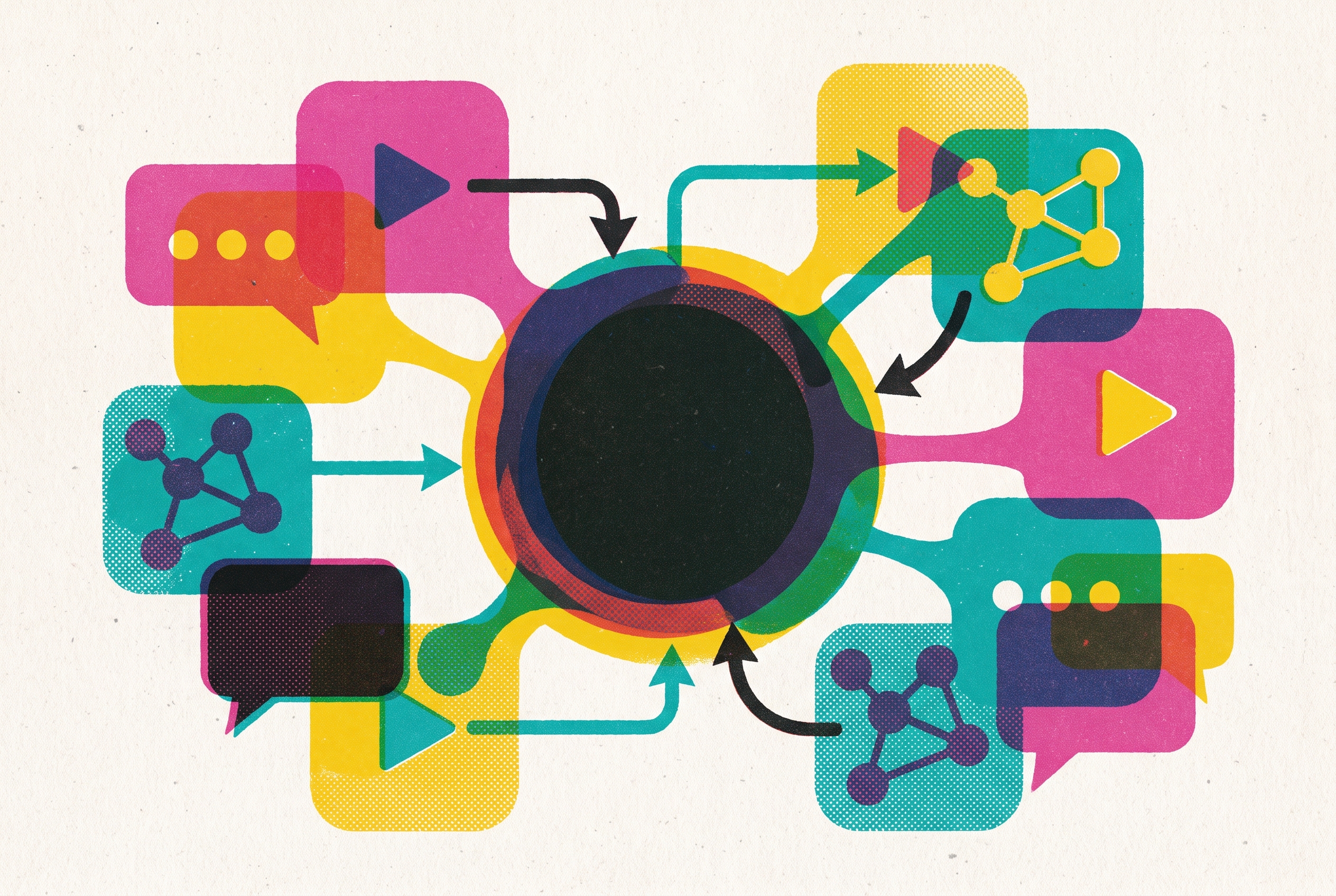 Cover illustration for “Which Influencer Platforms Are Merging and What Brands Should Do About It”