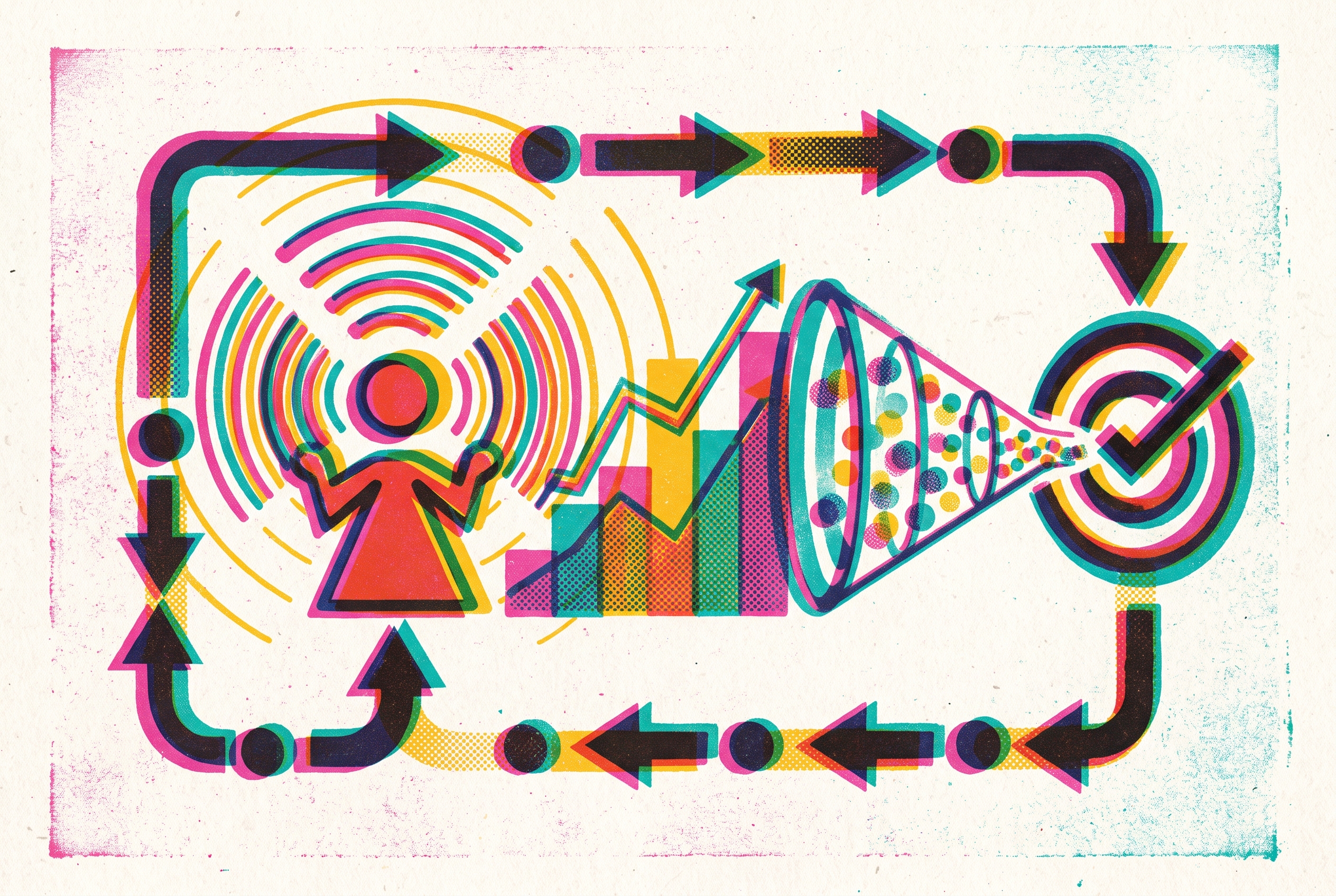 Cover illustration for “Performance-Based Influencer Platforms and Cost-per-Action Models”