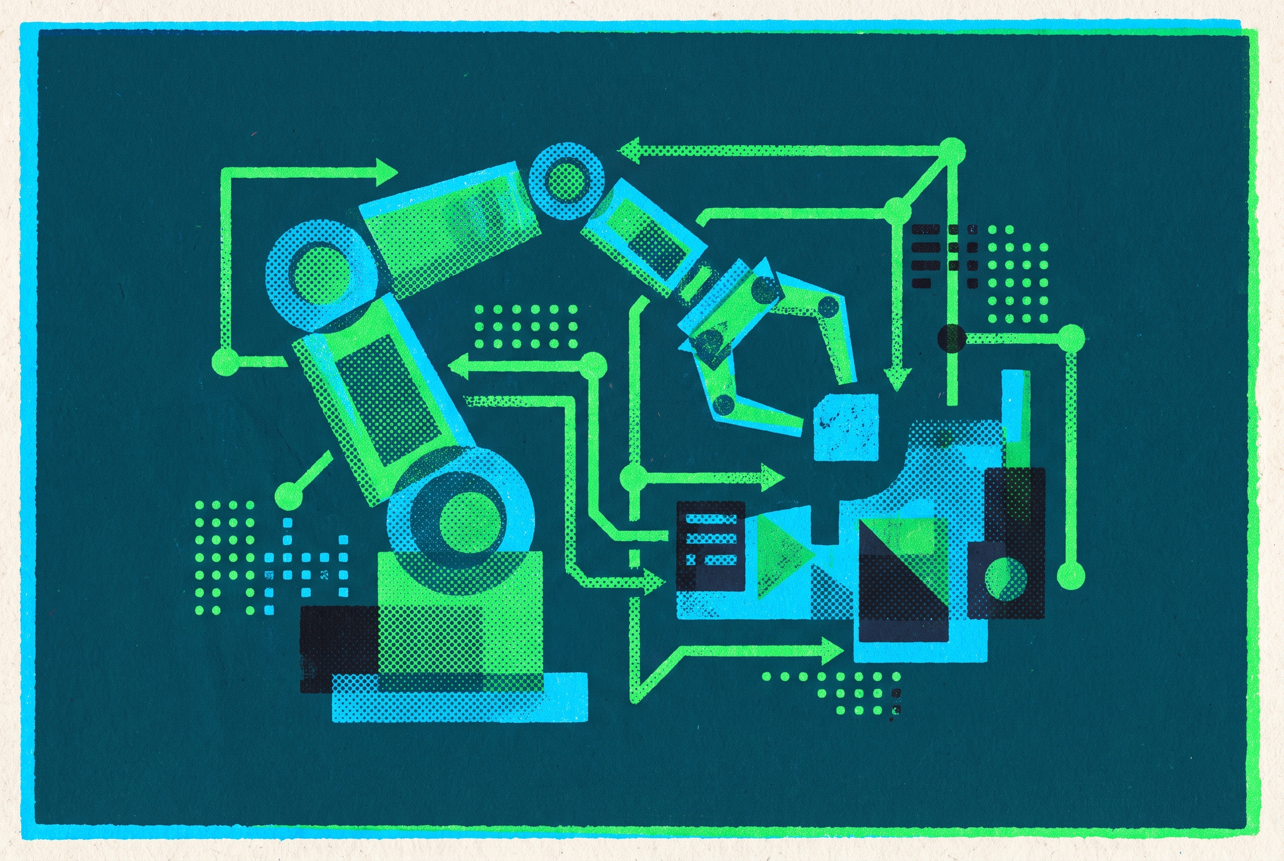 Cover illustration for “Foundation Models for Robot Manipulation Policy Learning”