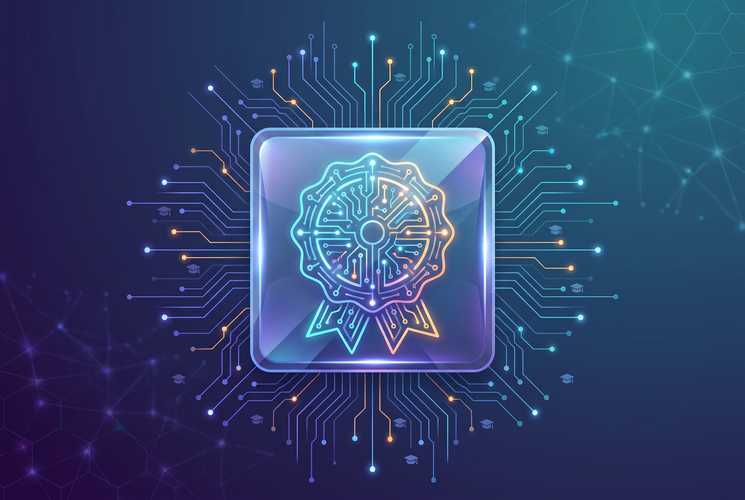 Cover illustration for “Digital Badge Issuing Platforms Compared for Higher Education”
