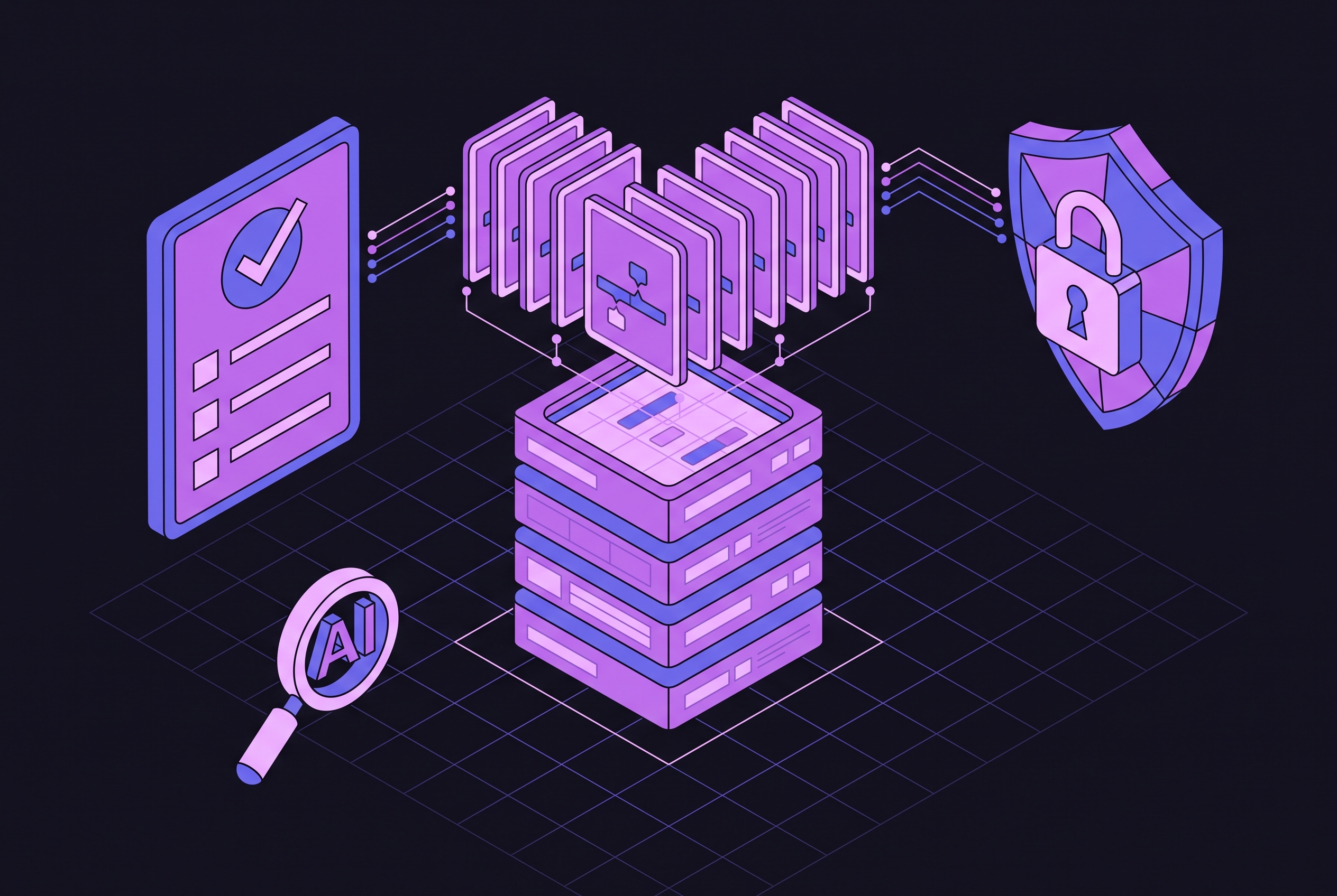 Cover illustration for “Audit Logging Requirements for Regulated AI Deployments”