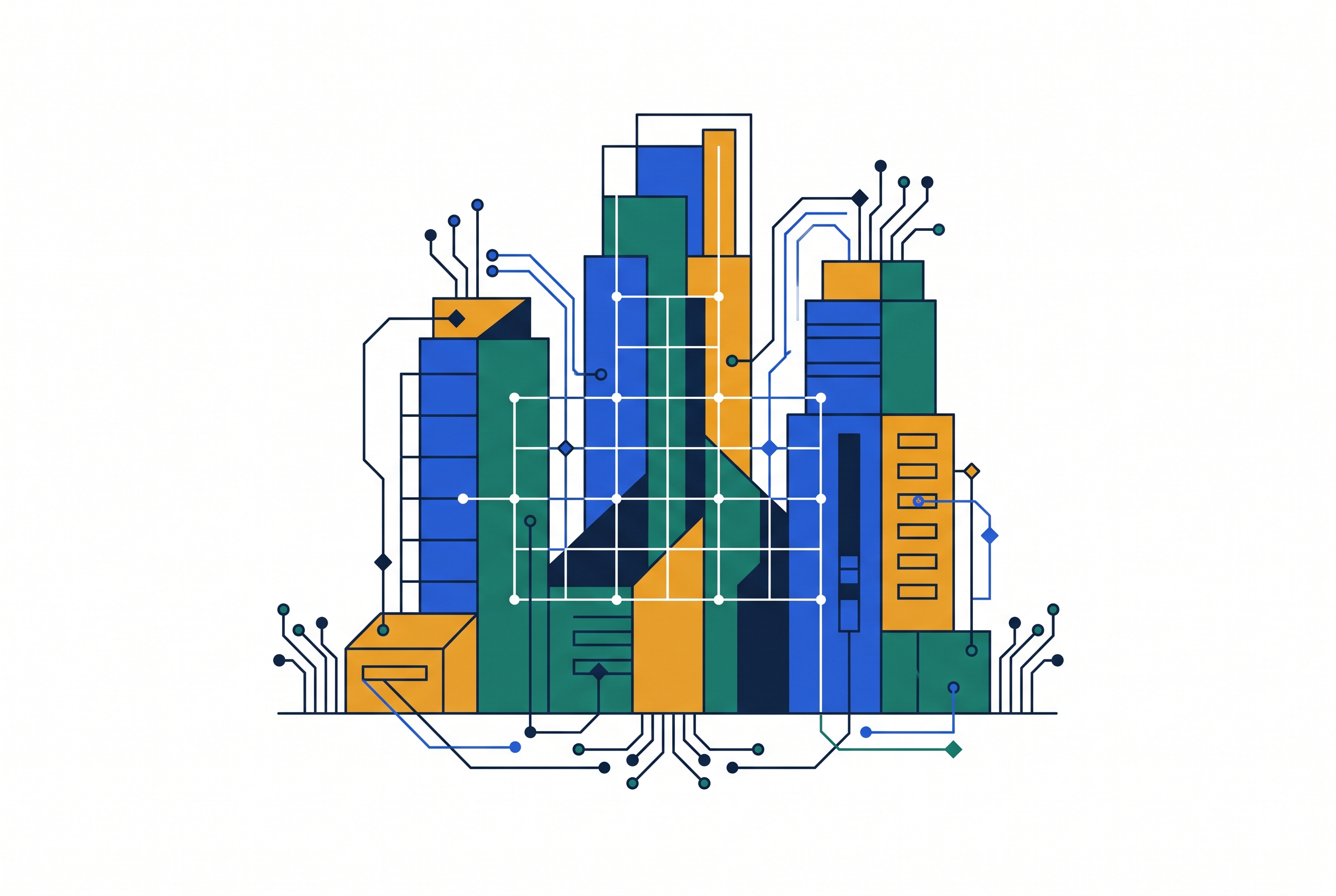 Cover illustration for “AI in Real Estate Development Project Planning”