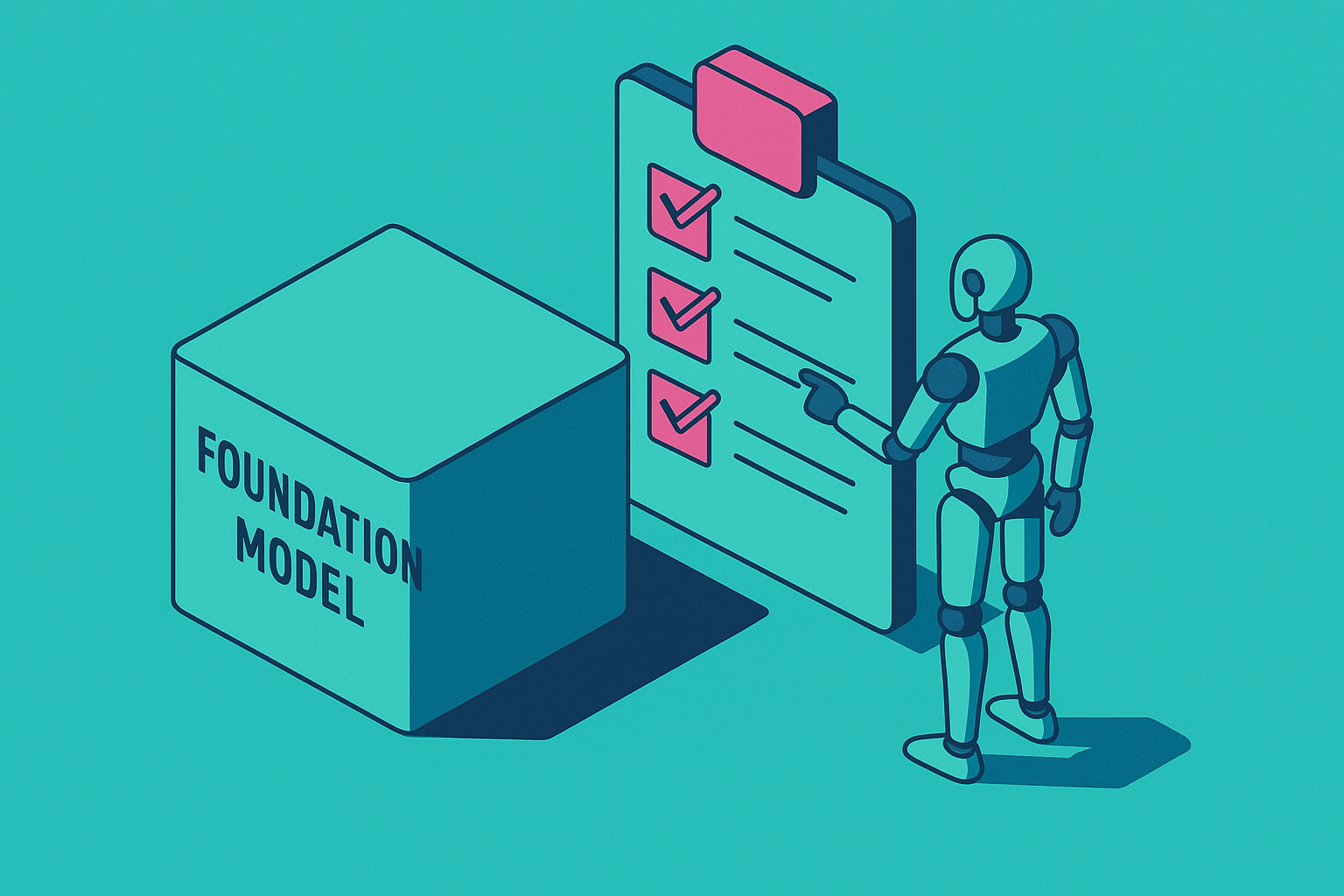 Cover illustration for “Foundation Models as Task Planners for Humanoid Robots”