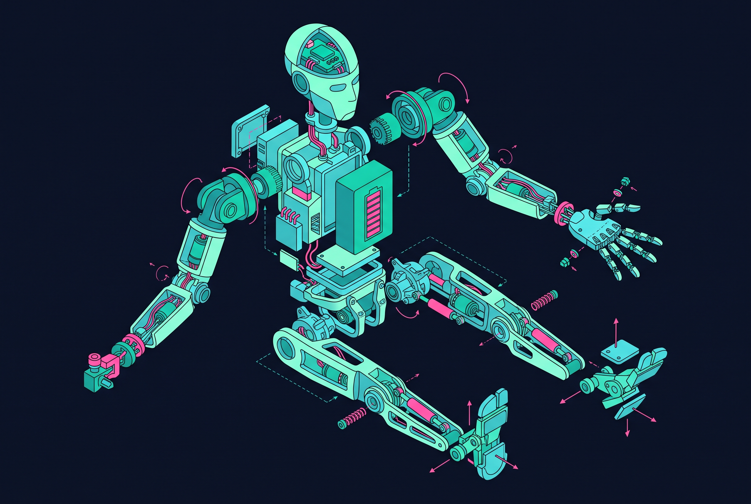 Cover illustration for “1X Technologies NEO Robot Hardware Architecture”