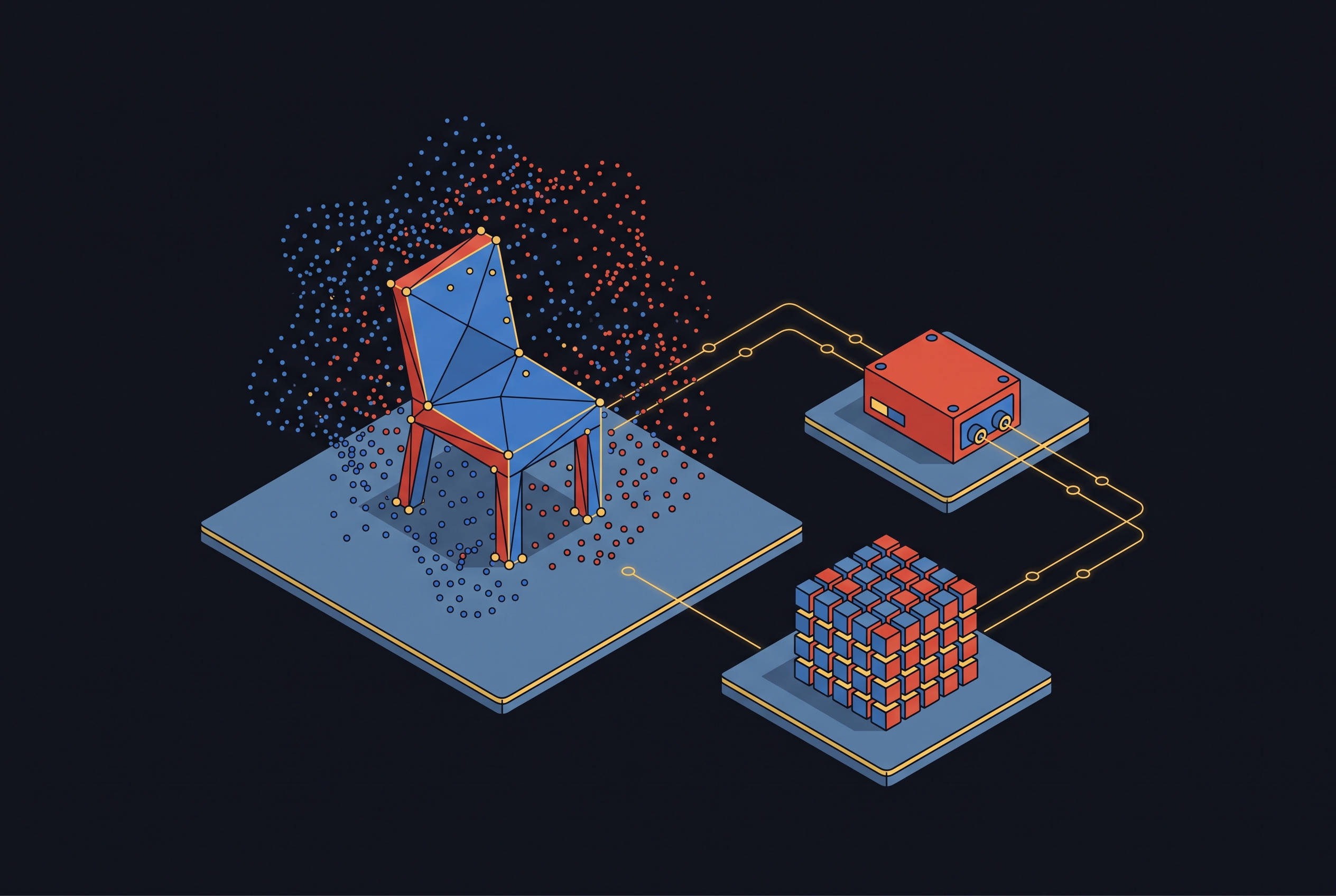 Cover illustration for “Point Cloud Processing With PCL and Open3D in ROS 2”