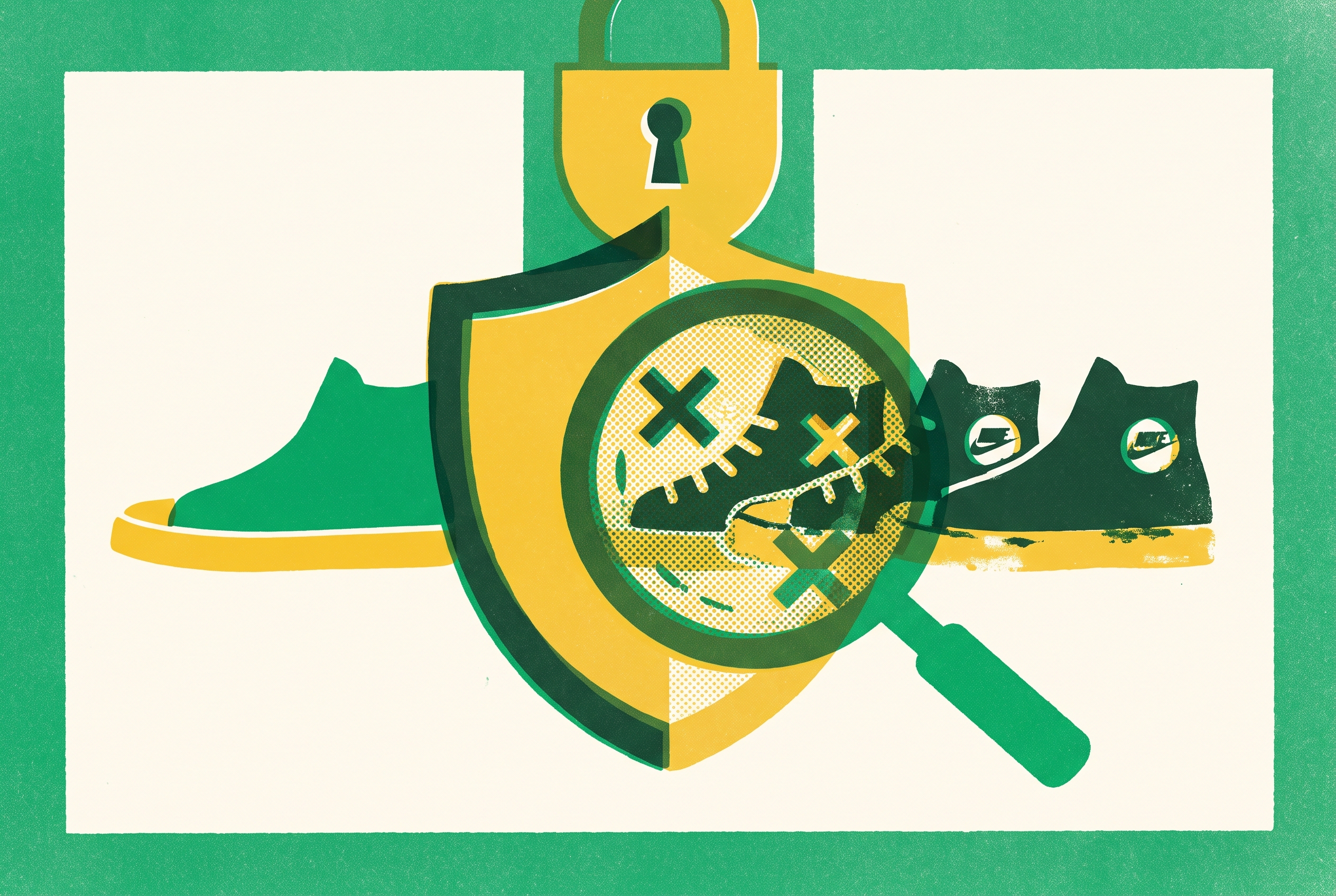 Cover illustration for “Counterfeit and IP Enforcement in Product Marketplaces”