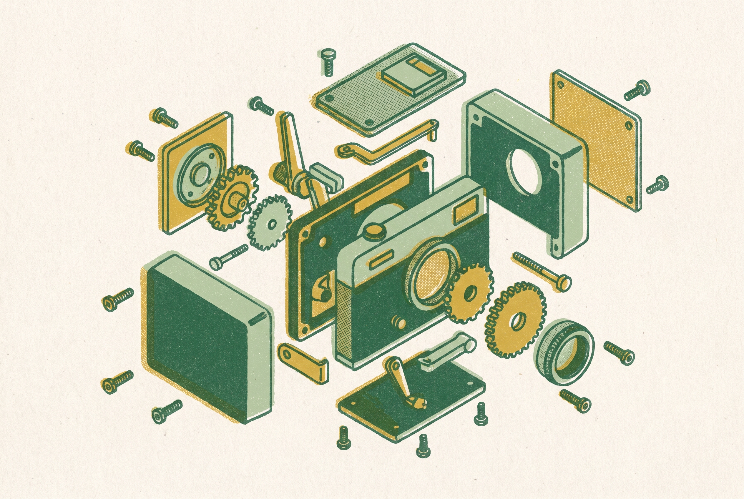 Cover illustration for “Designing Products for Disassembly”