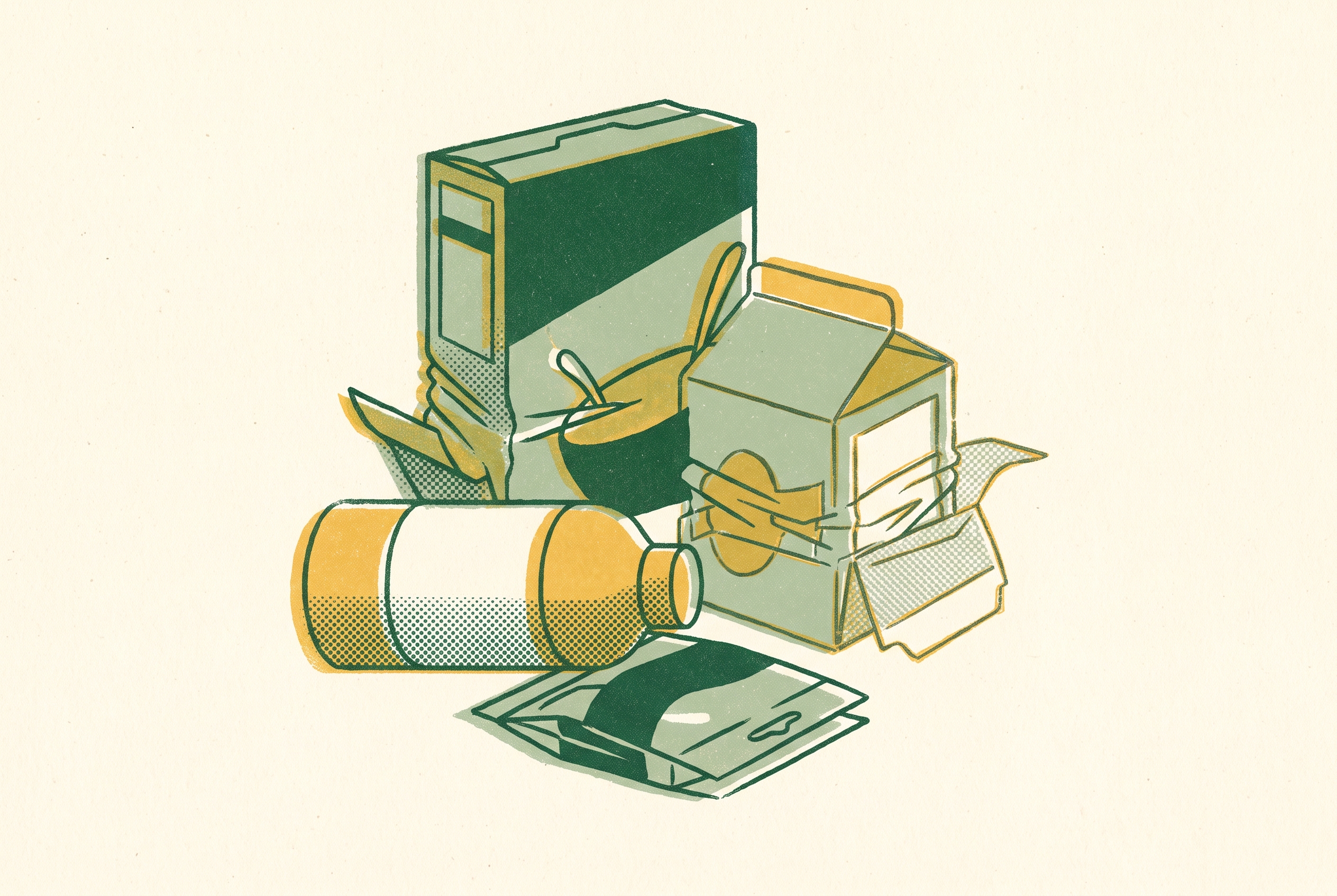Cover illustration for “Packaging Reduction Strategies for Consumer Brands”
